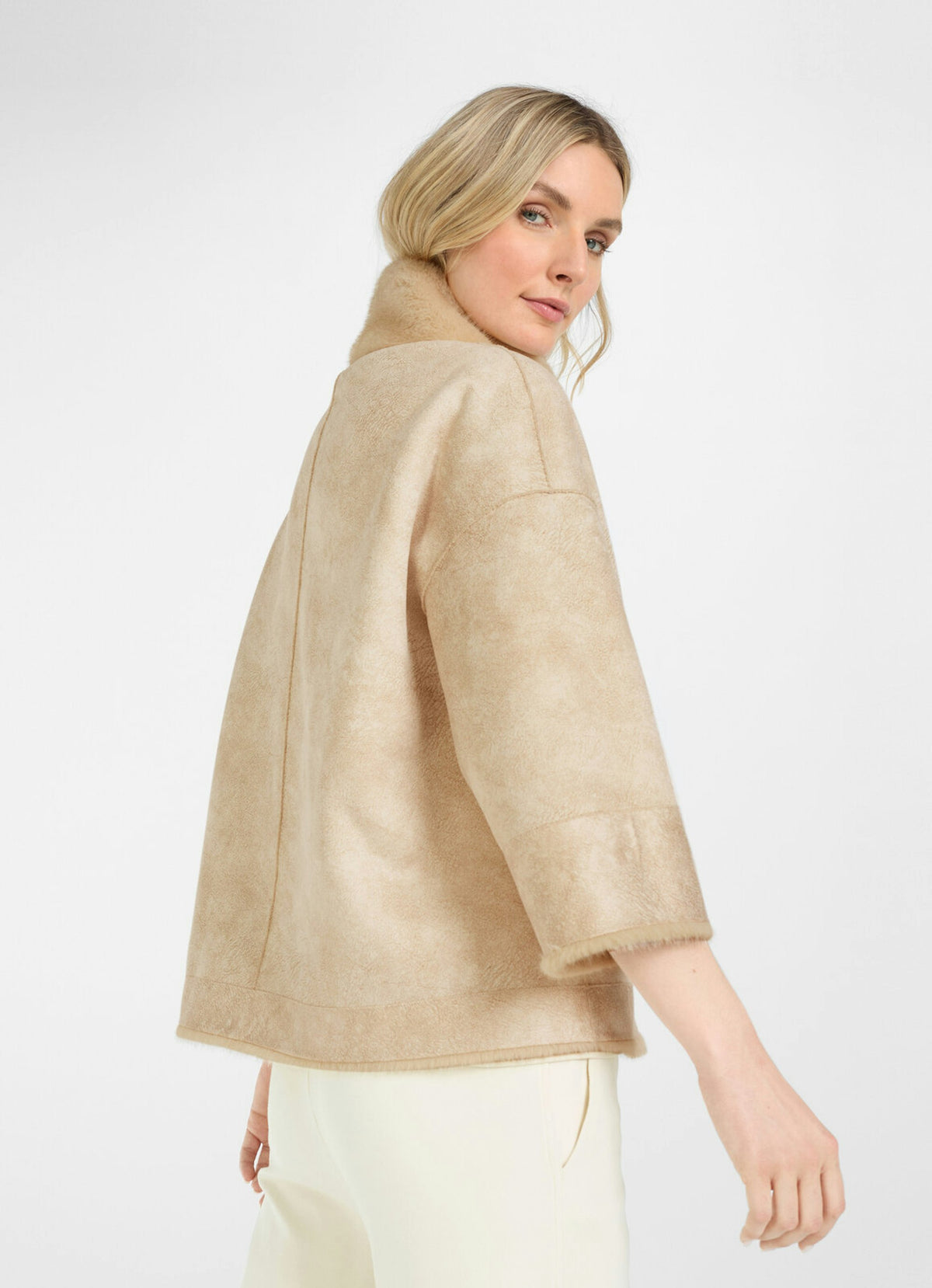 Fedora Reversible Jacket Almond Milk