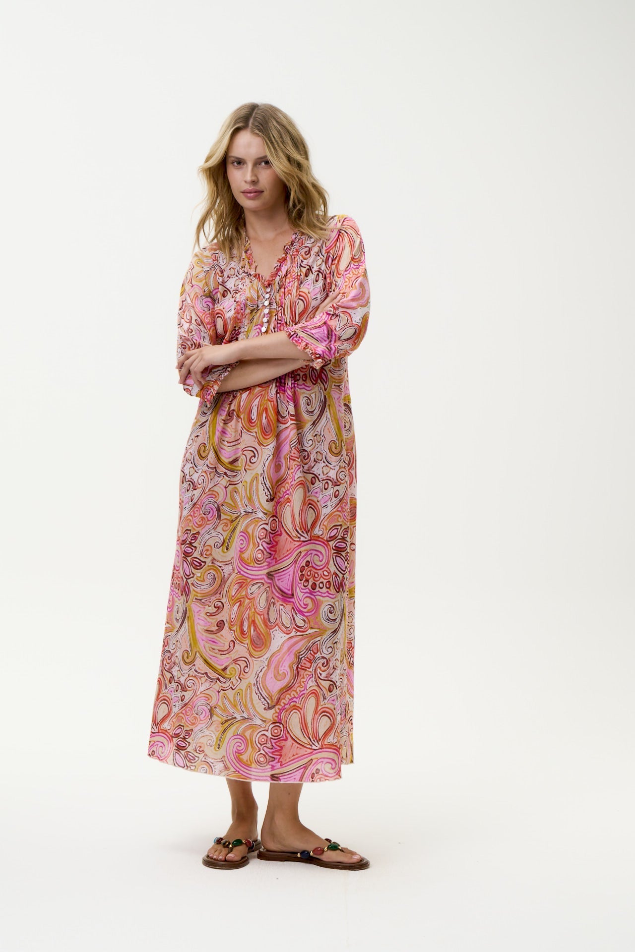 Long Poppy Muscat Multi Swirl