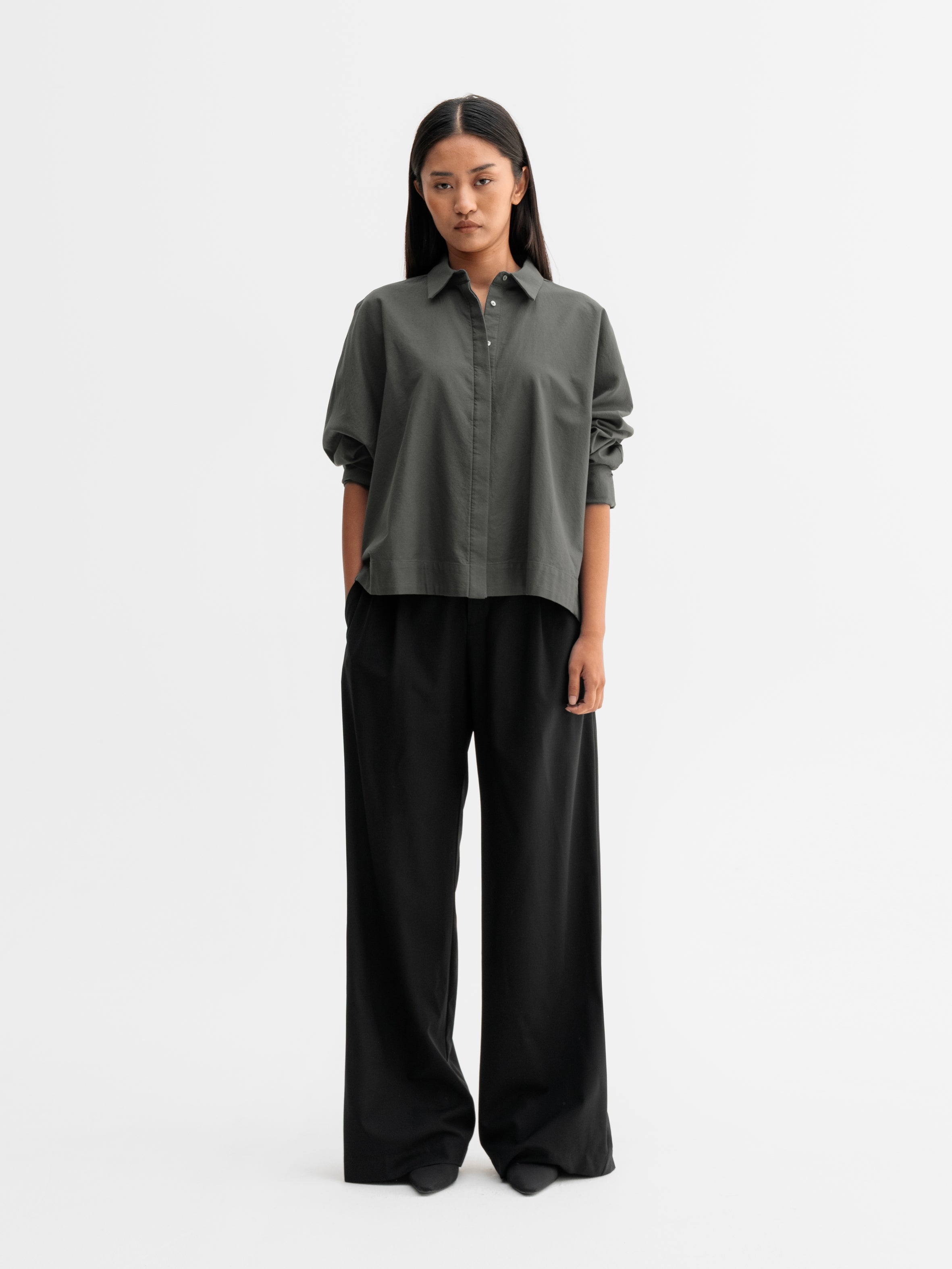 Gigi Oxford Shirt Wood