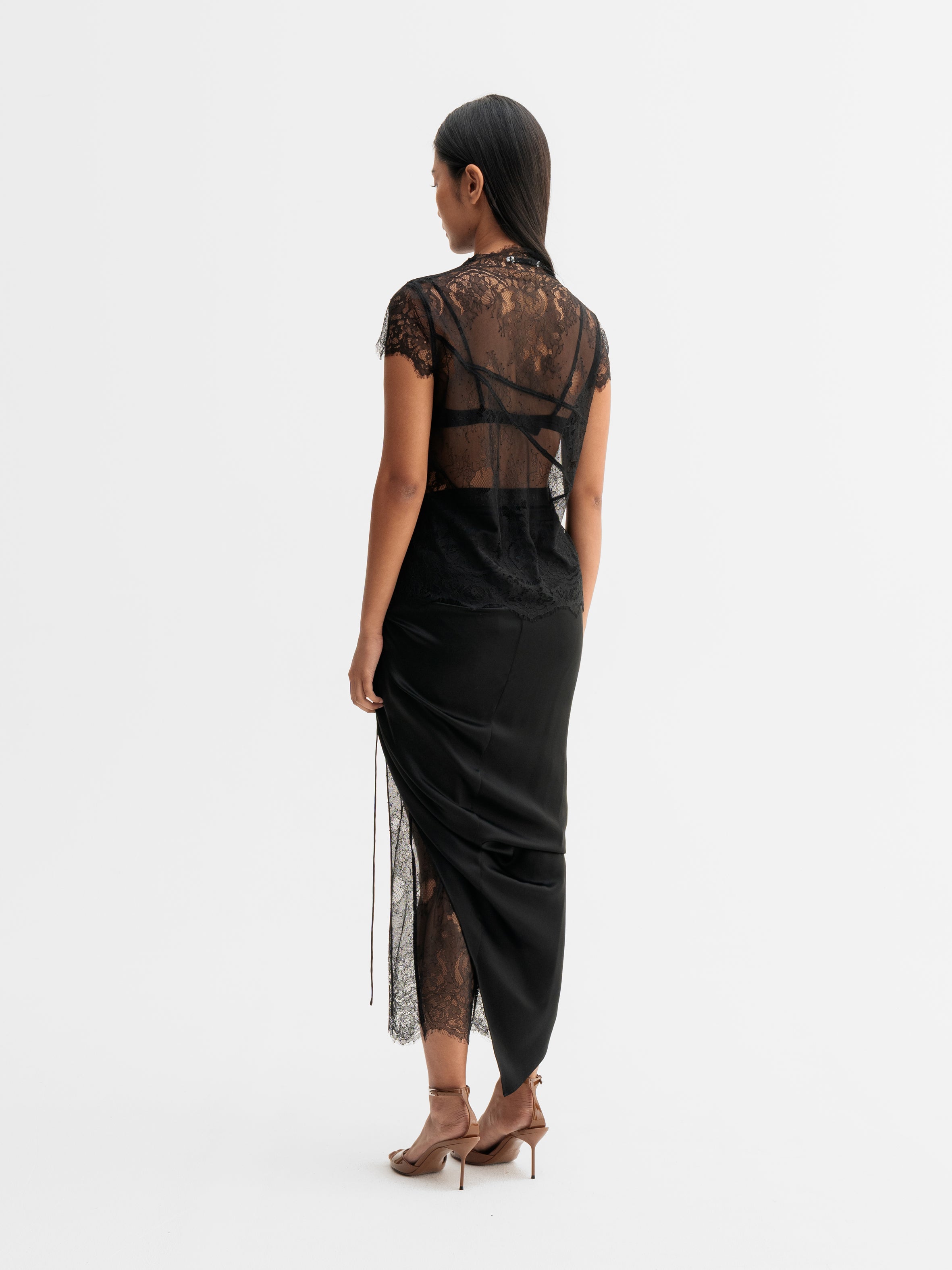 Haley Lace Skirt Black