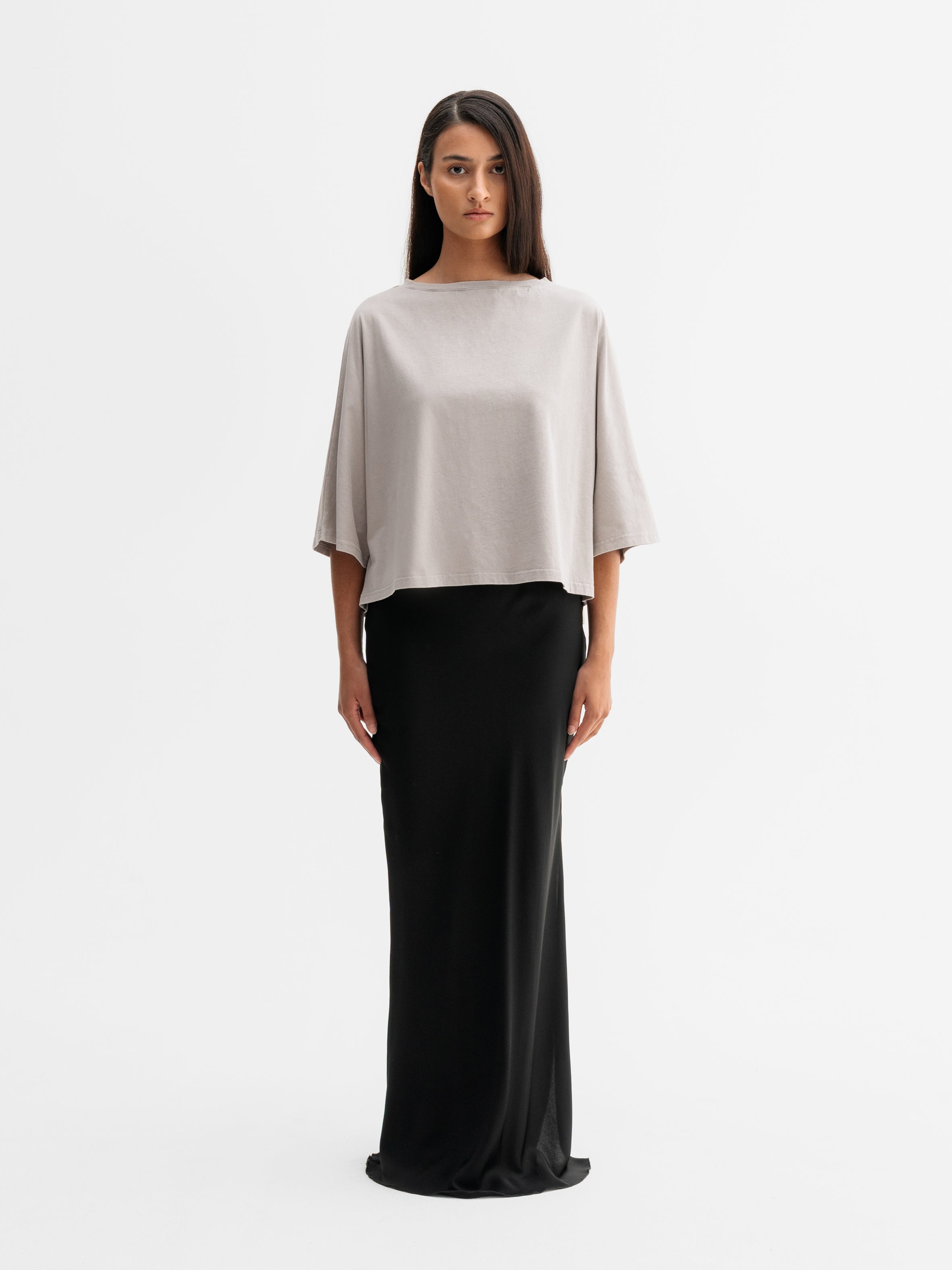 Thea Jersey Tee Washed Greige