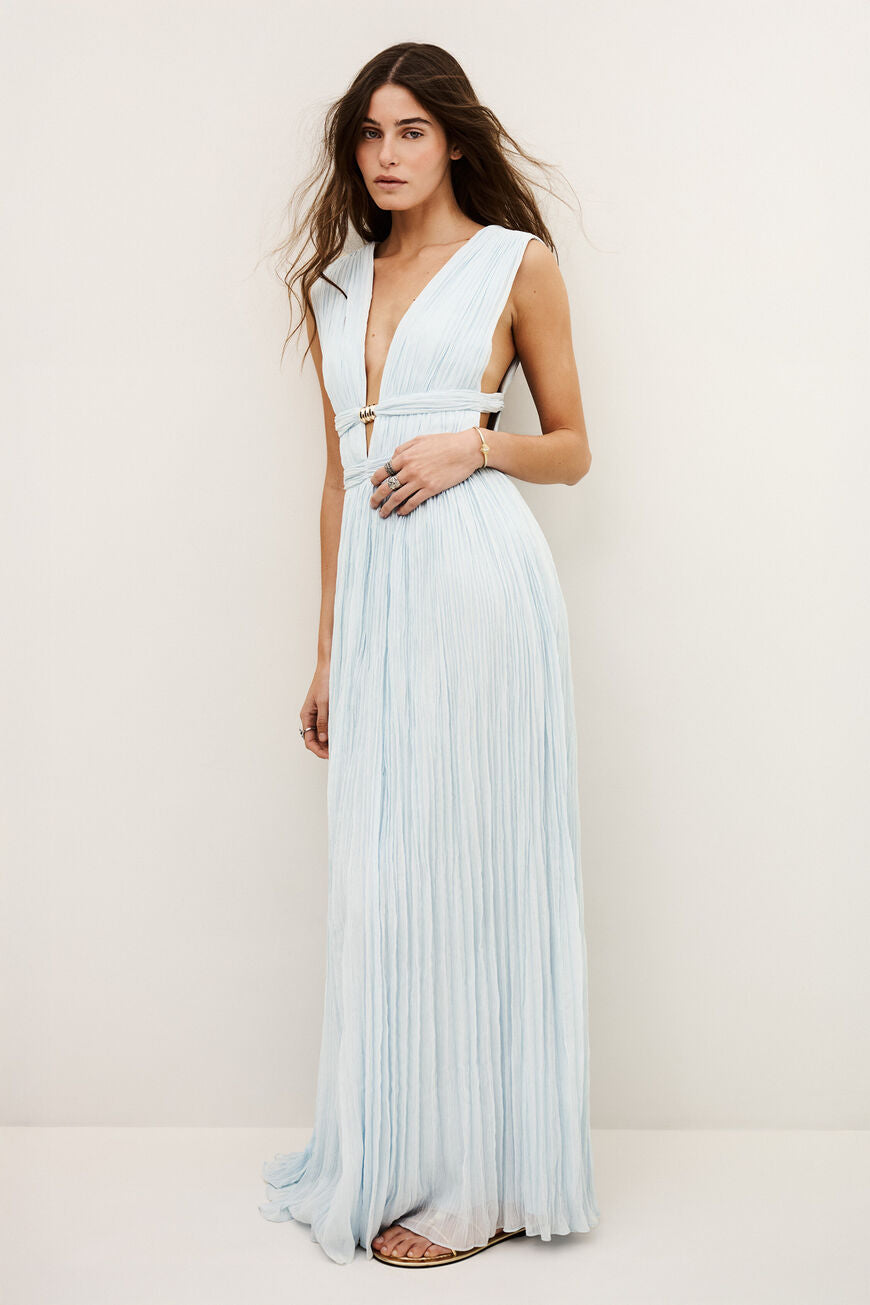 Tania Dress Blue Glacier
