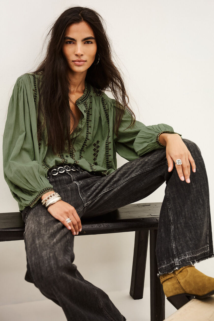 Mona Shirt Amande Green