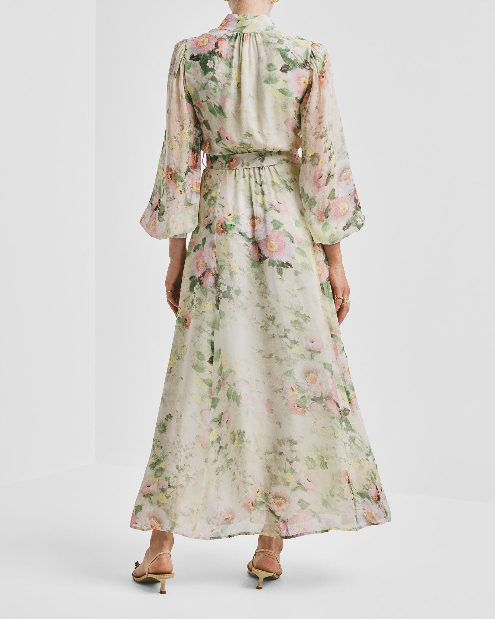 Organza Belt Dress Watercolour Dreams