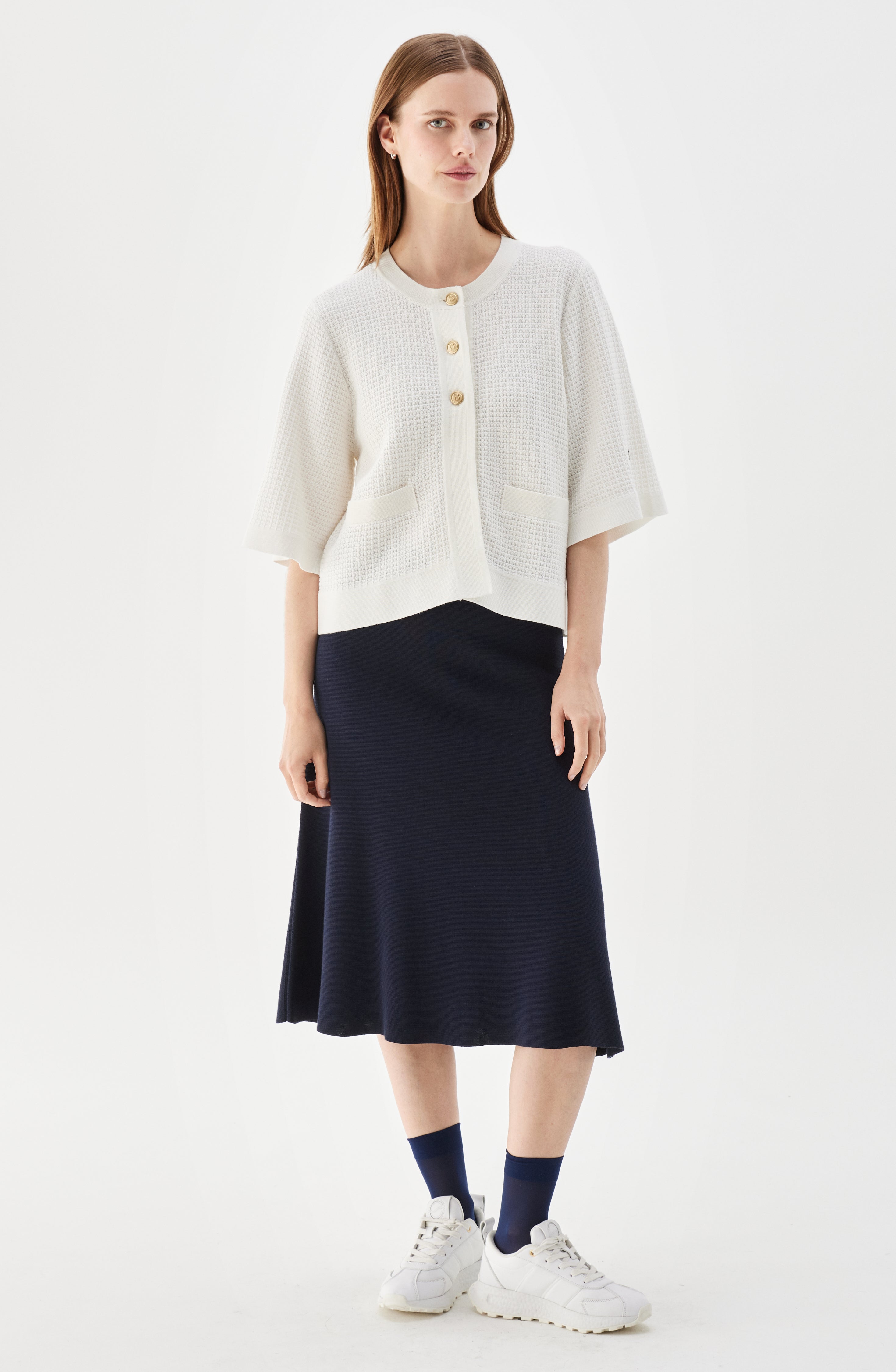Palmer Cardigan Ecru