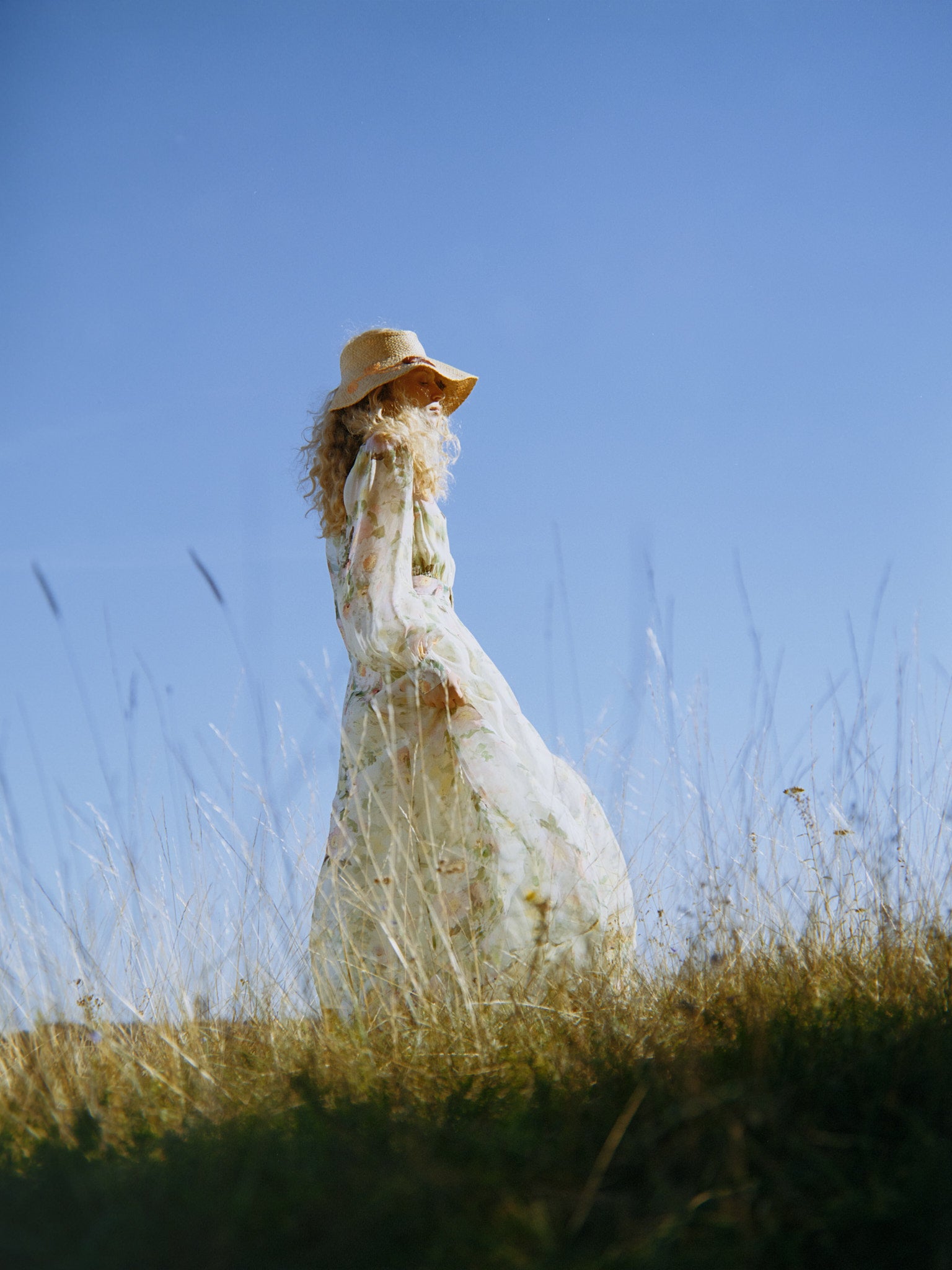 Organza Belt Dress Watercolour Dreams