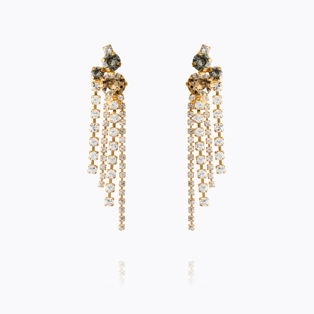 Amy Earring Black Gold