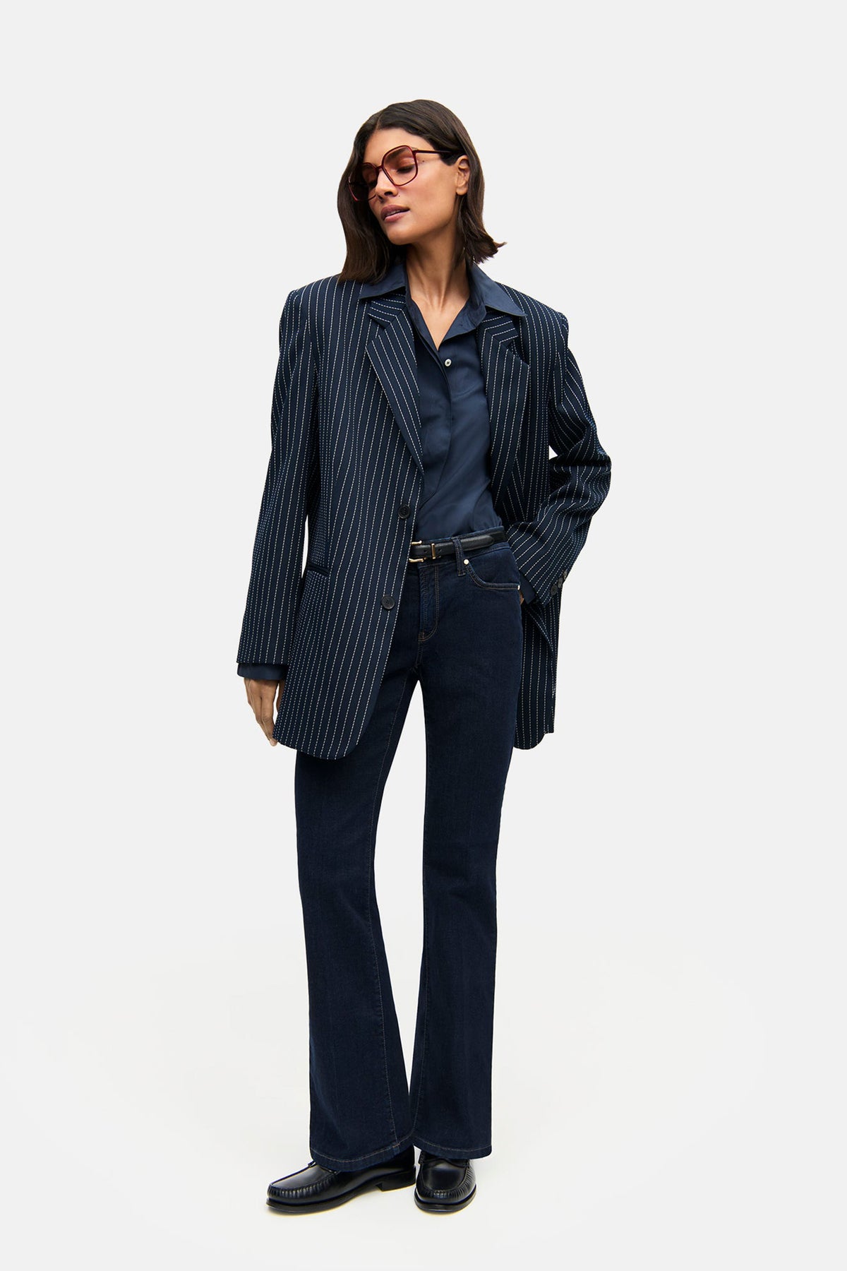 Paris Flared Jeans Dark Blue