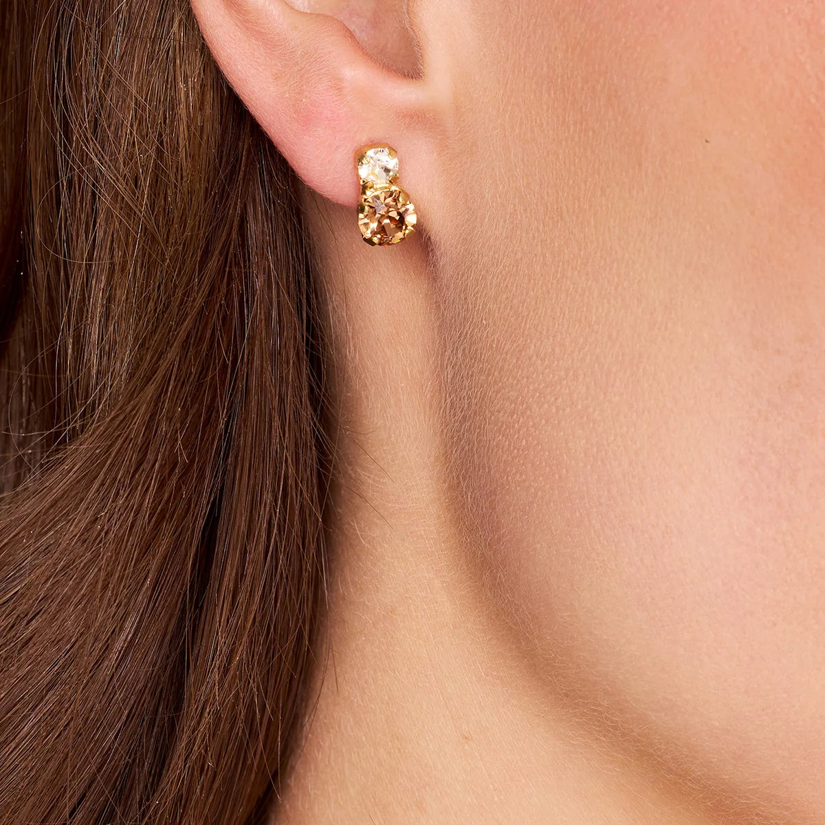Leah Earrings ReC Topaz Combo