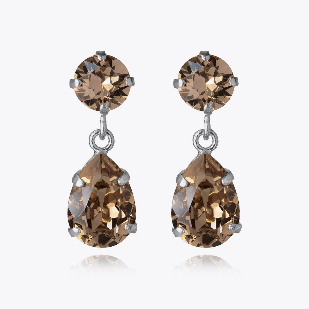Mini Drop Earrings Greige