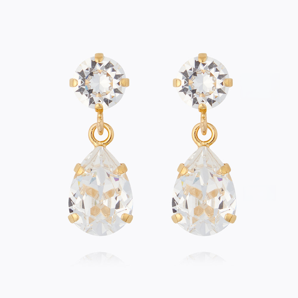 Mini Drop Earrings Crystal