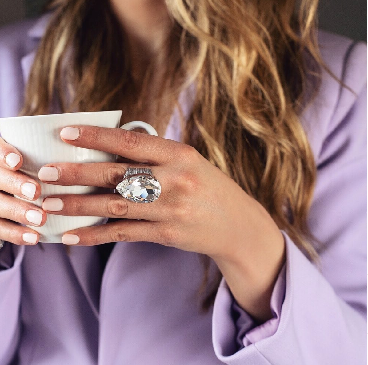 Perfect Drop Ring Crystal