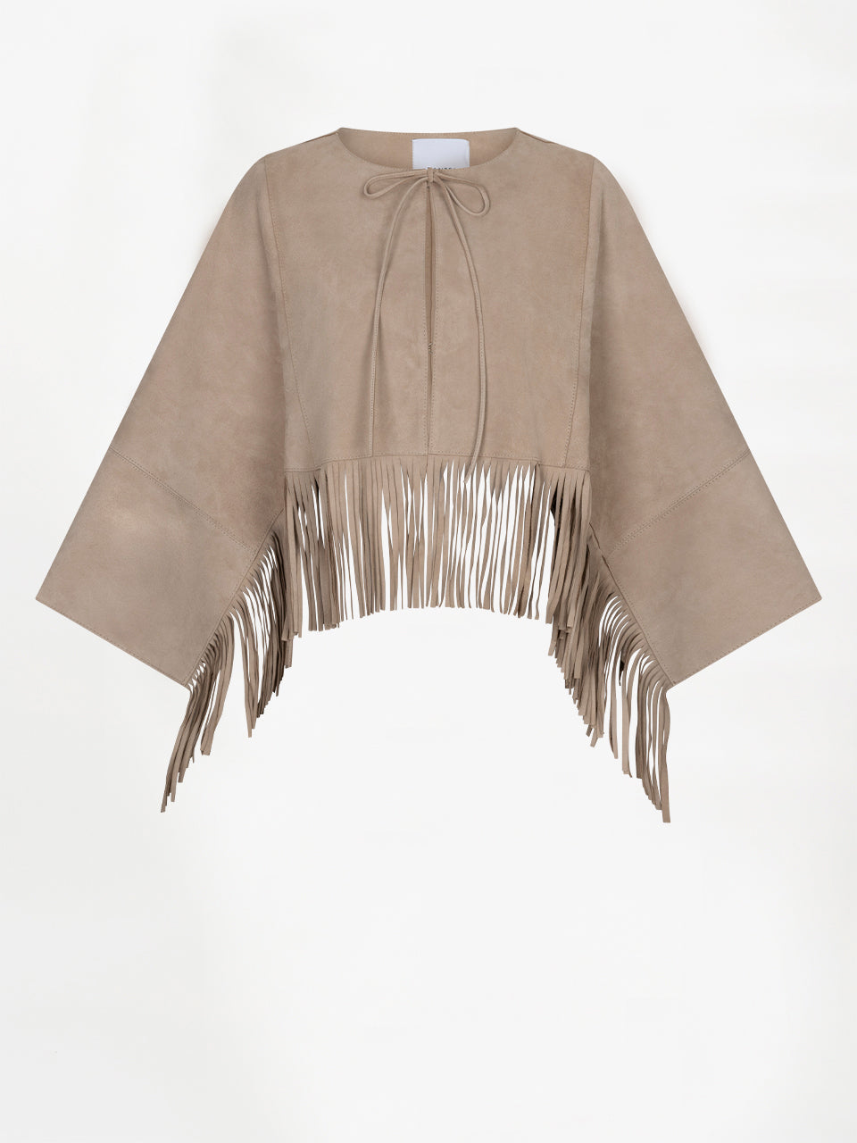 Spencer Suede Poncho Beige