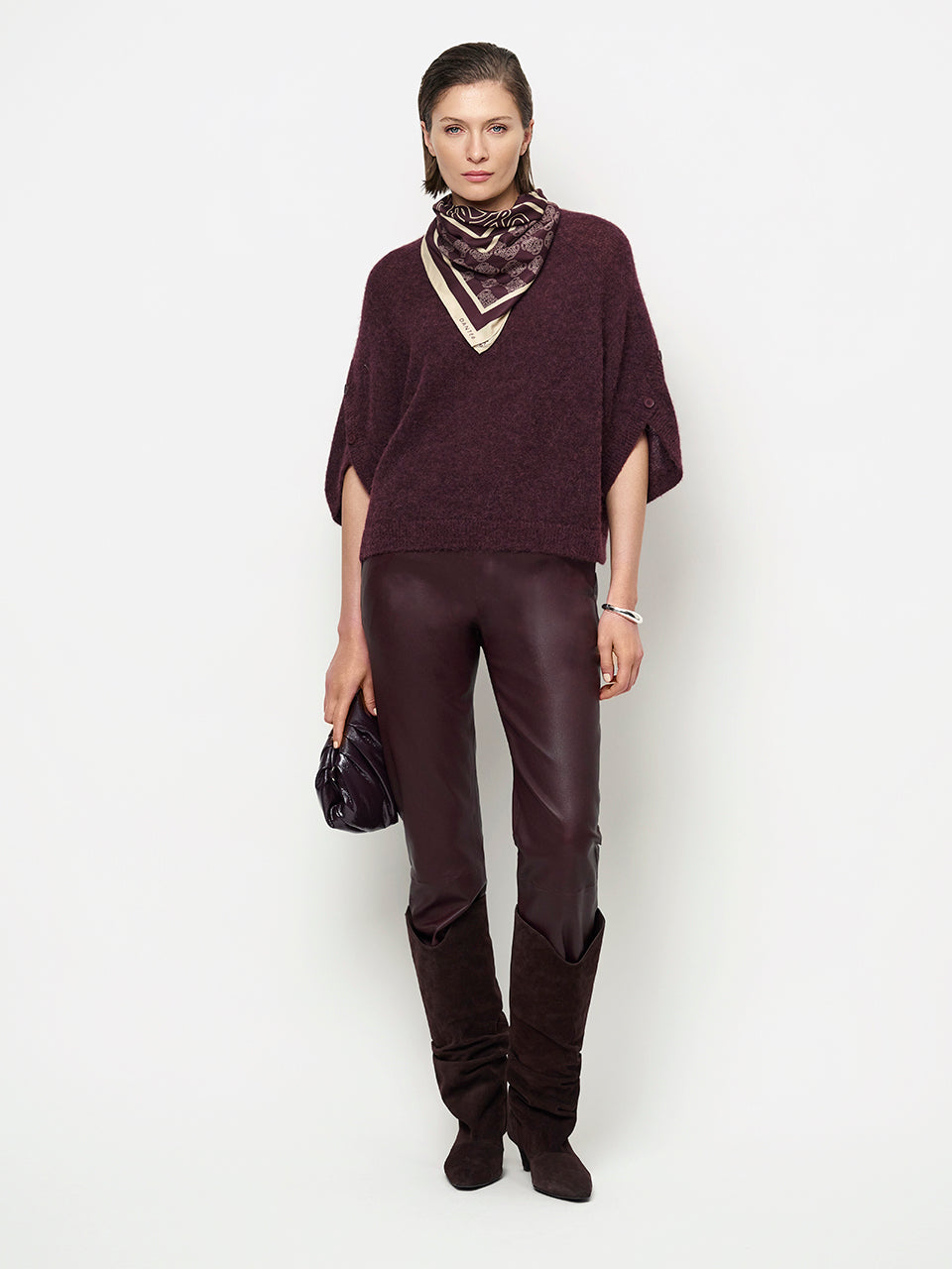 Mahani Sweater Bordeaux Red