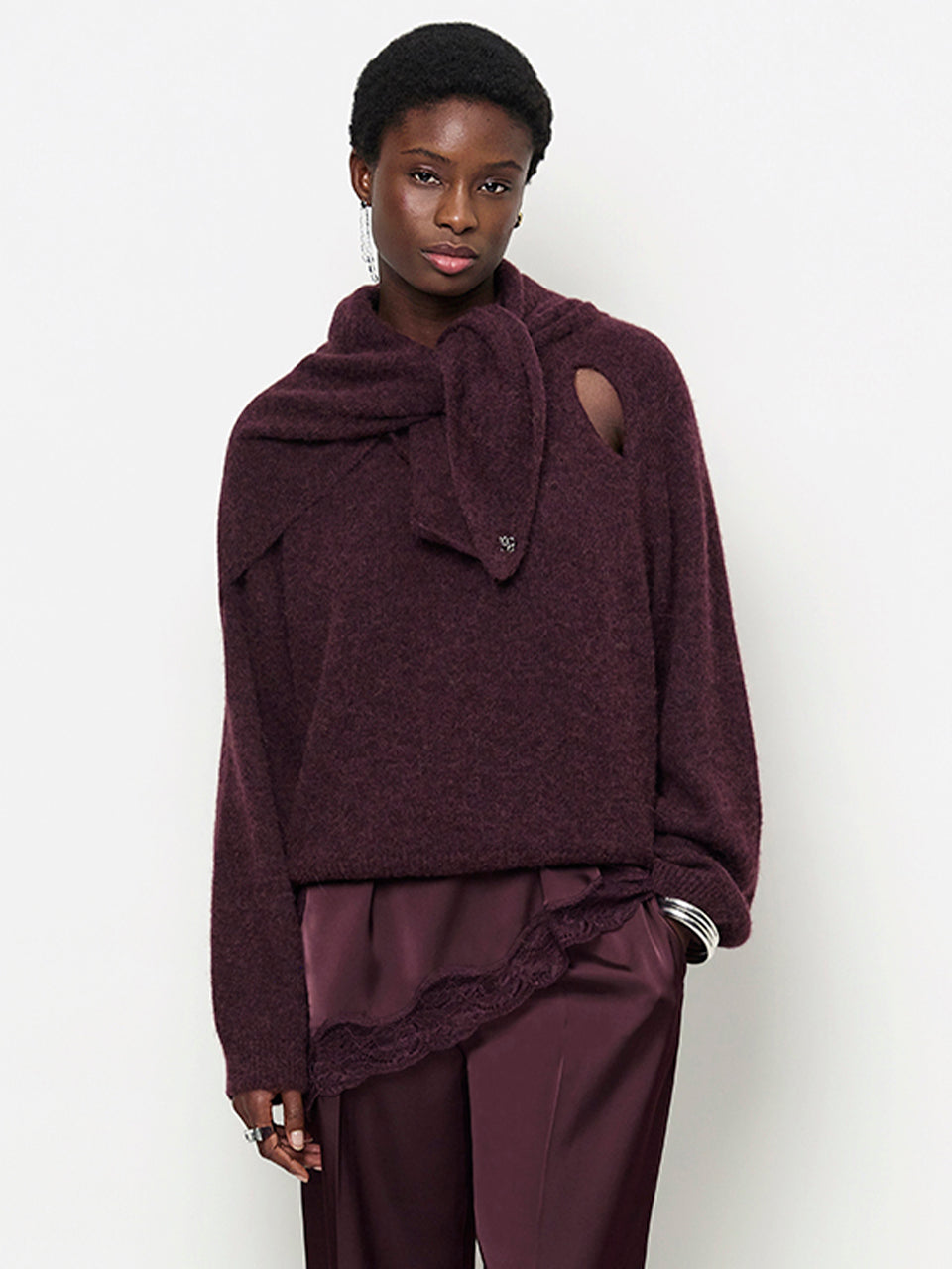 Skai Scarf Burgundy