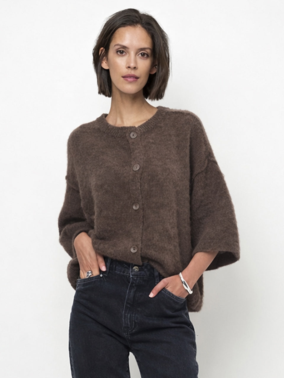 Hiara Cardigan Chocolate Brown