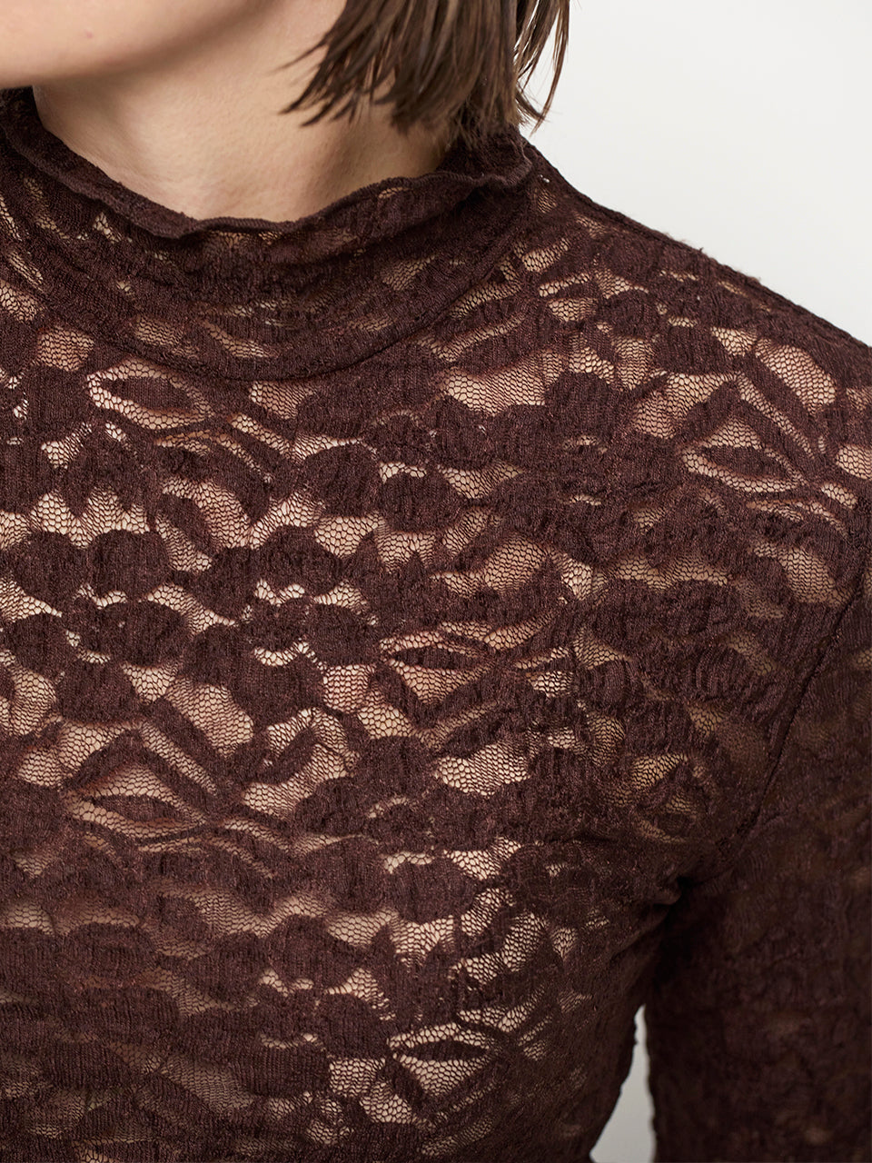 Irony Top Dark Brown