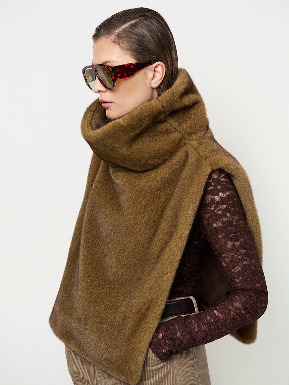 Irony Top Dark Brown