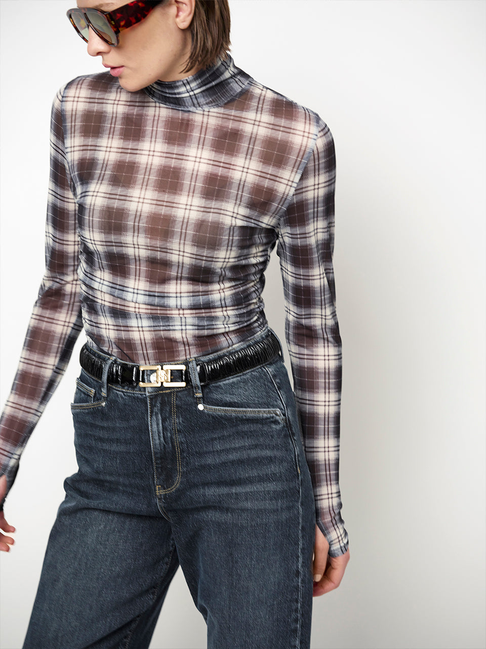 Logo Crackle Belt Black