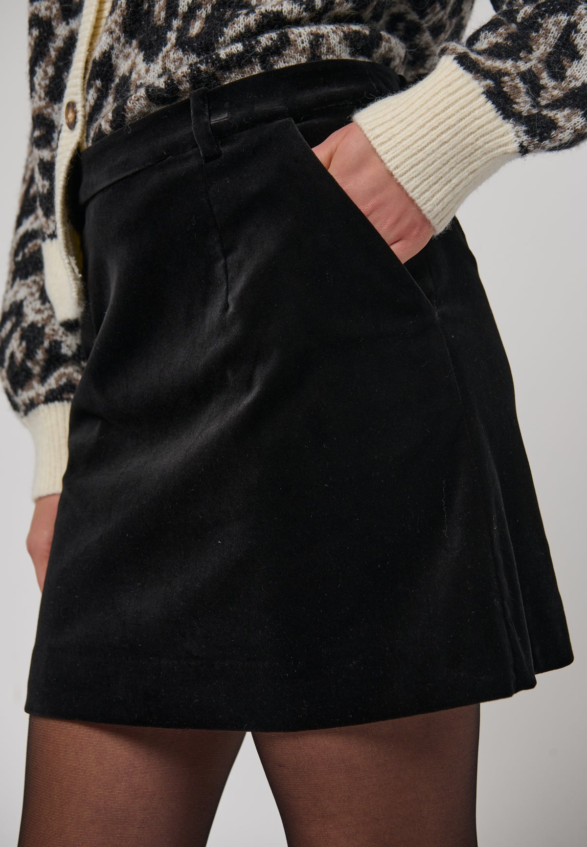 MalouDEA Skirt Black Velvet