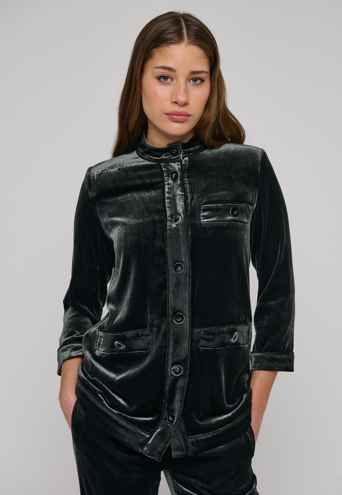 AishaDEA Jacket Army Velvet