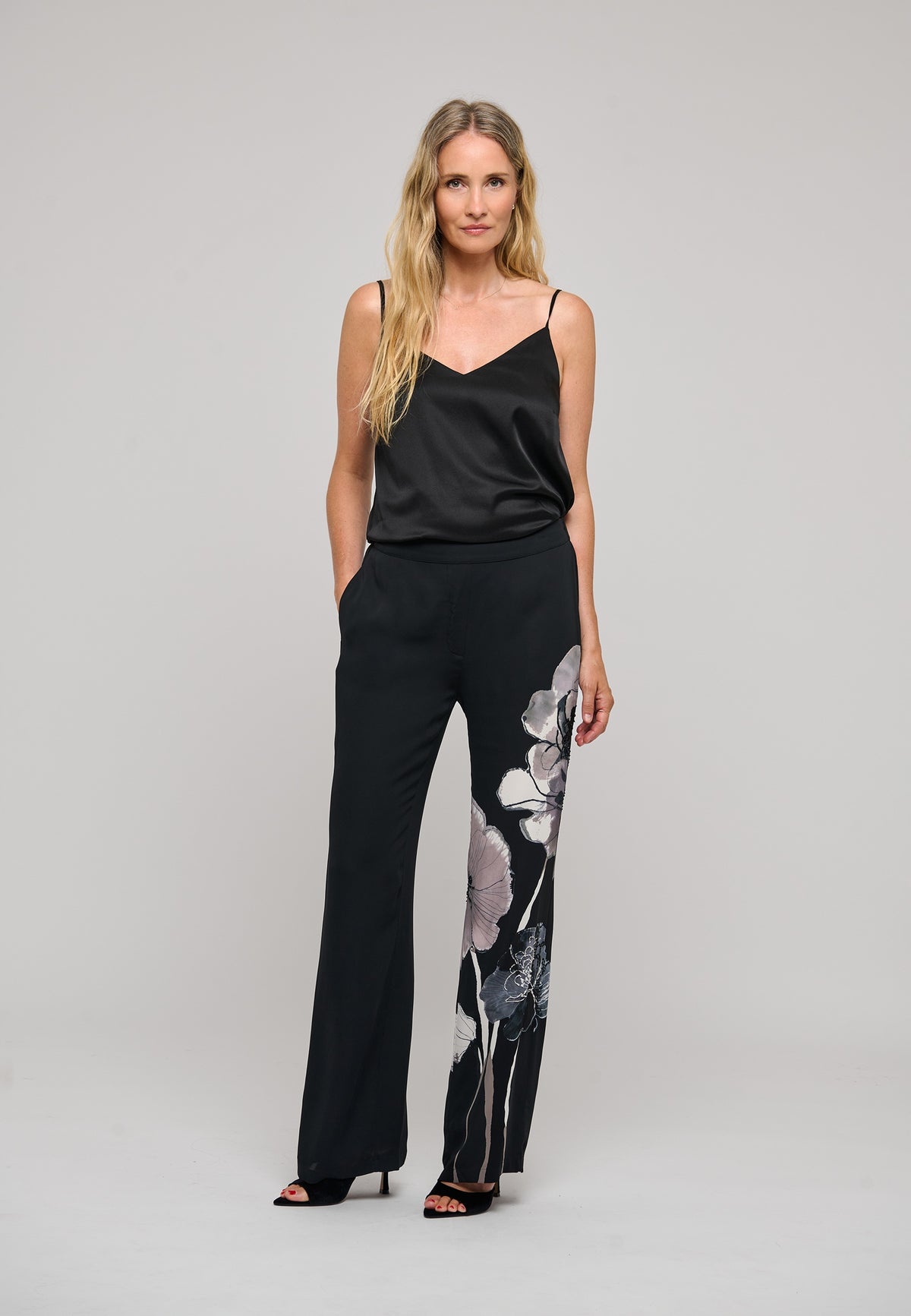 CocoDEA NS Trousers Fleur Solitaire Coal