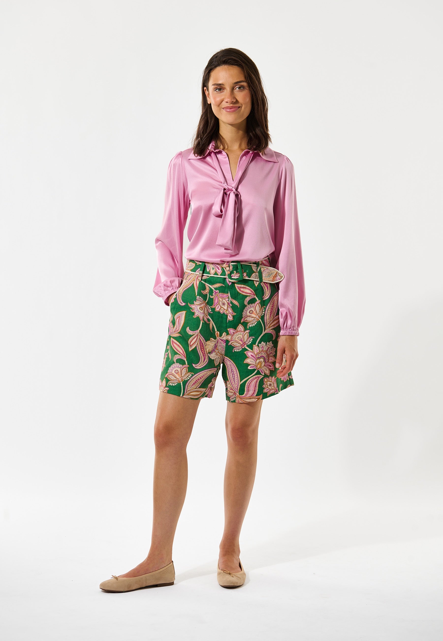 VillaDEA NS Shorts Paisley Full Green