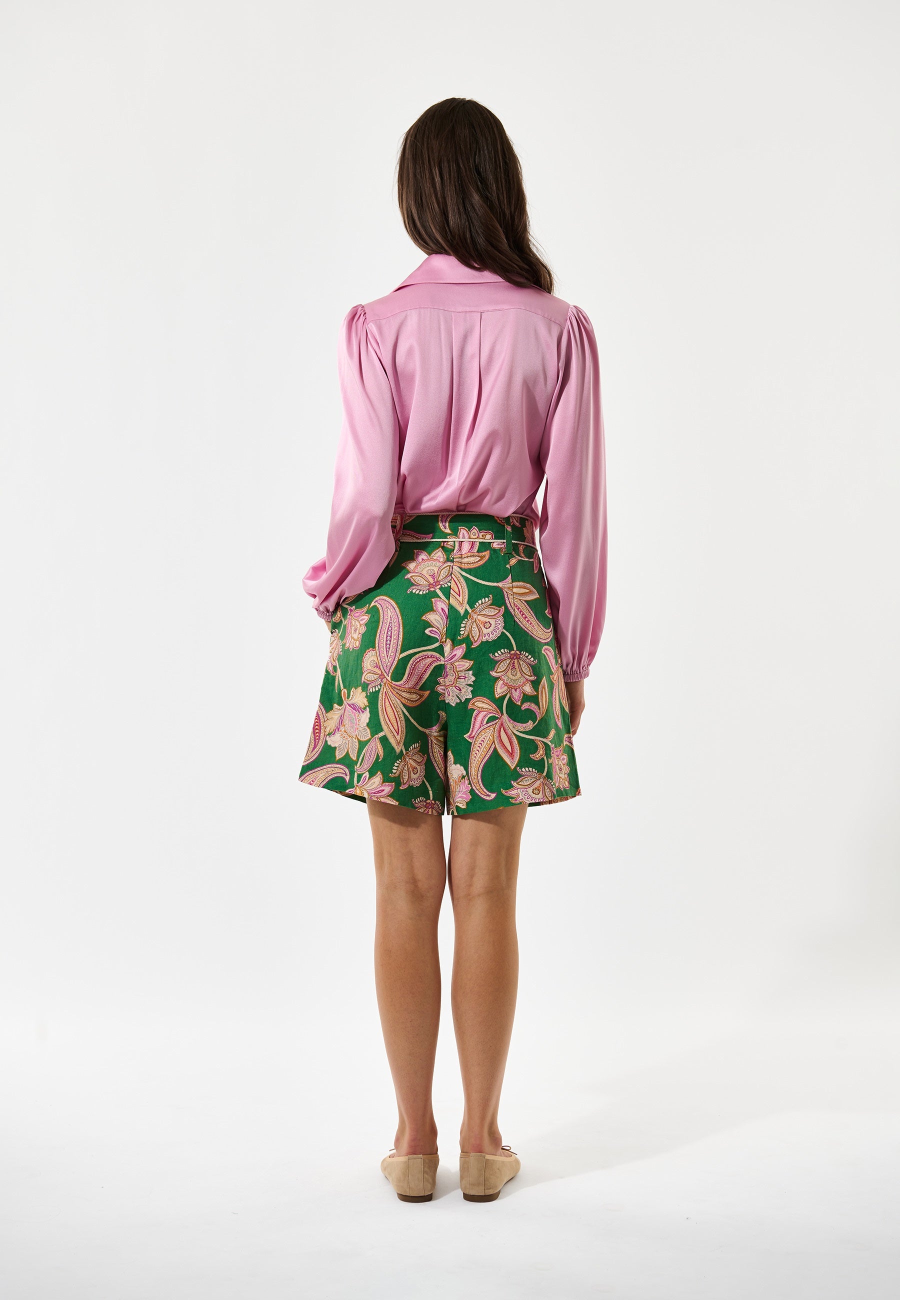VillaDEA NS Shorts Paisley Full Green