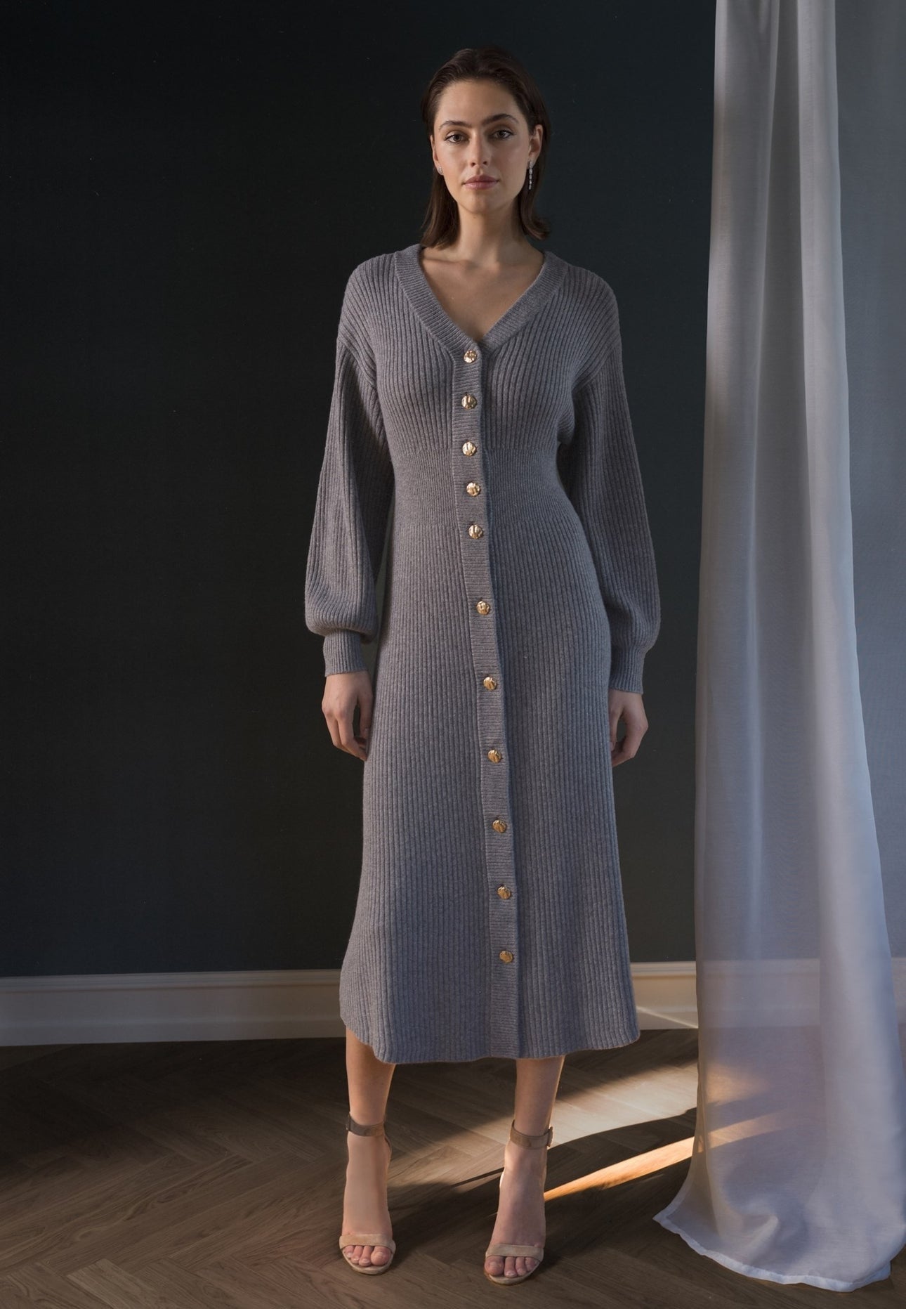 Leonora Grey Dress