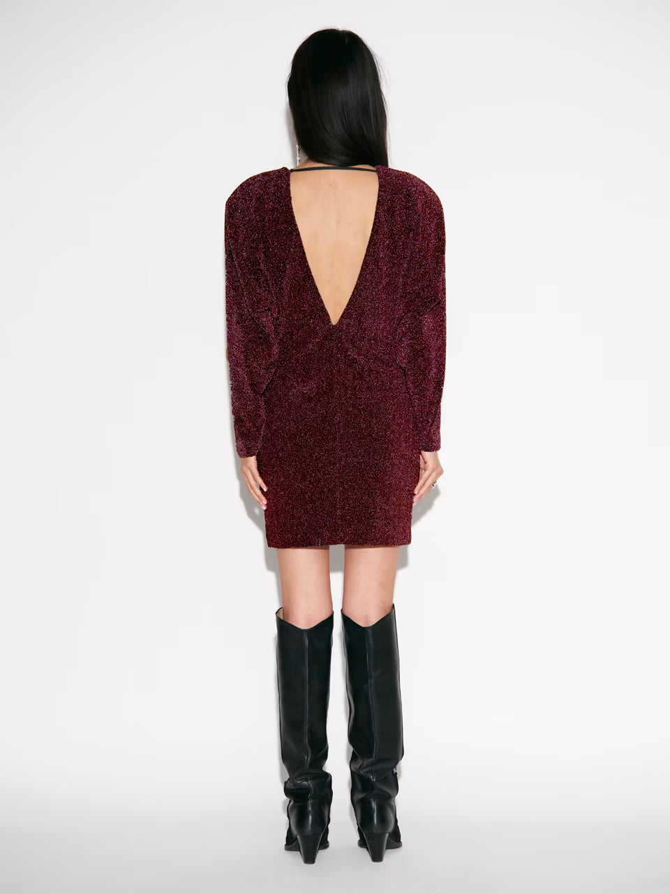 Raye Dress Dark Cherry