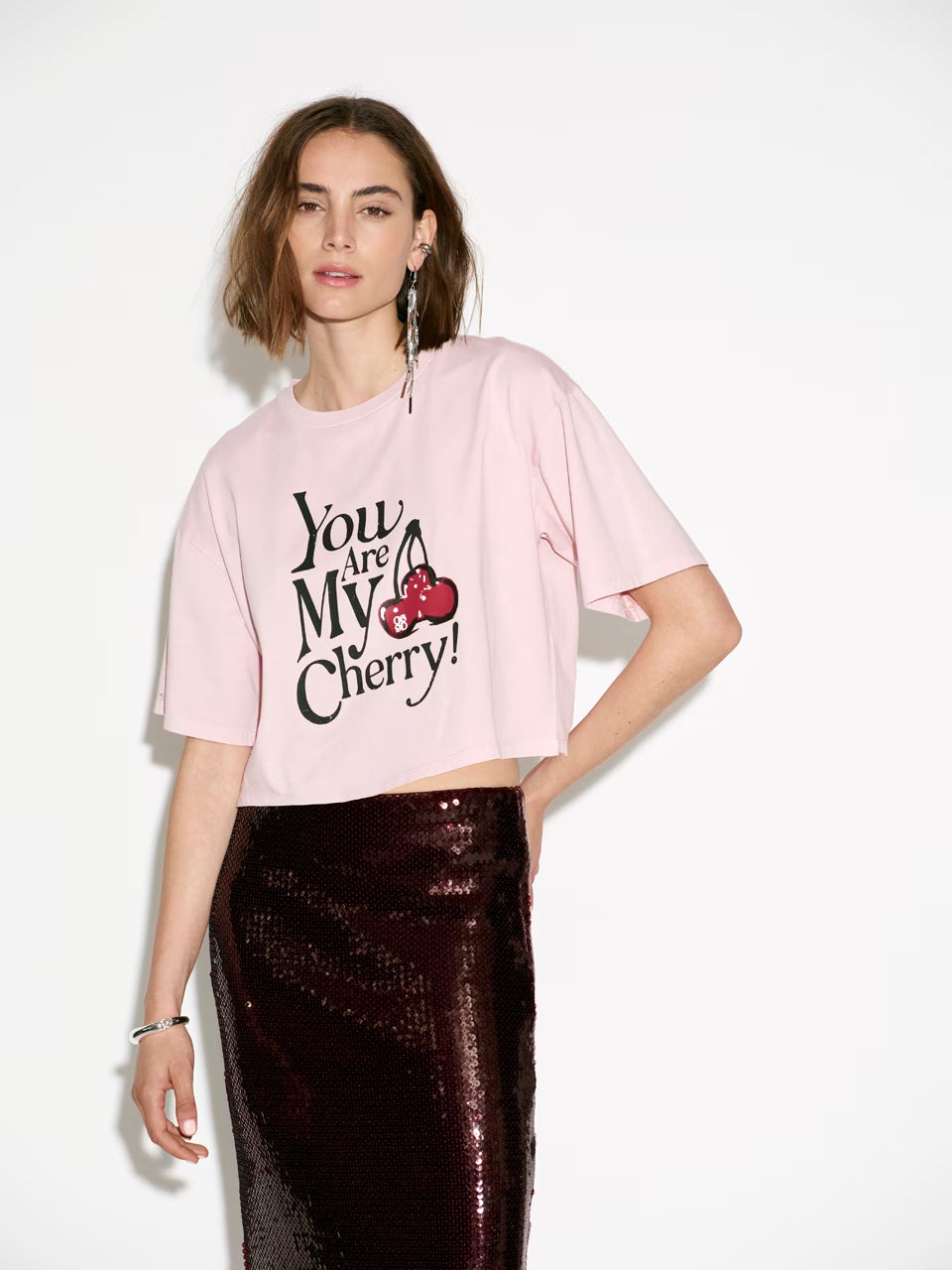 Cherry Tee Rose Quartz