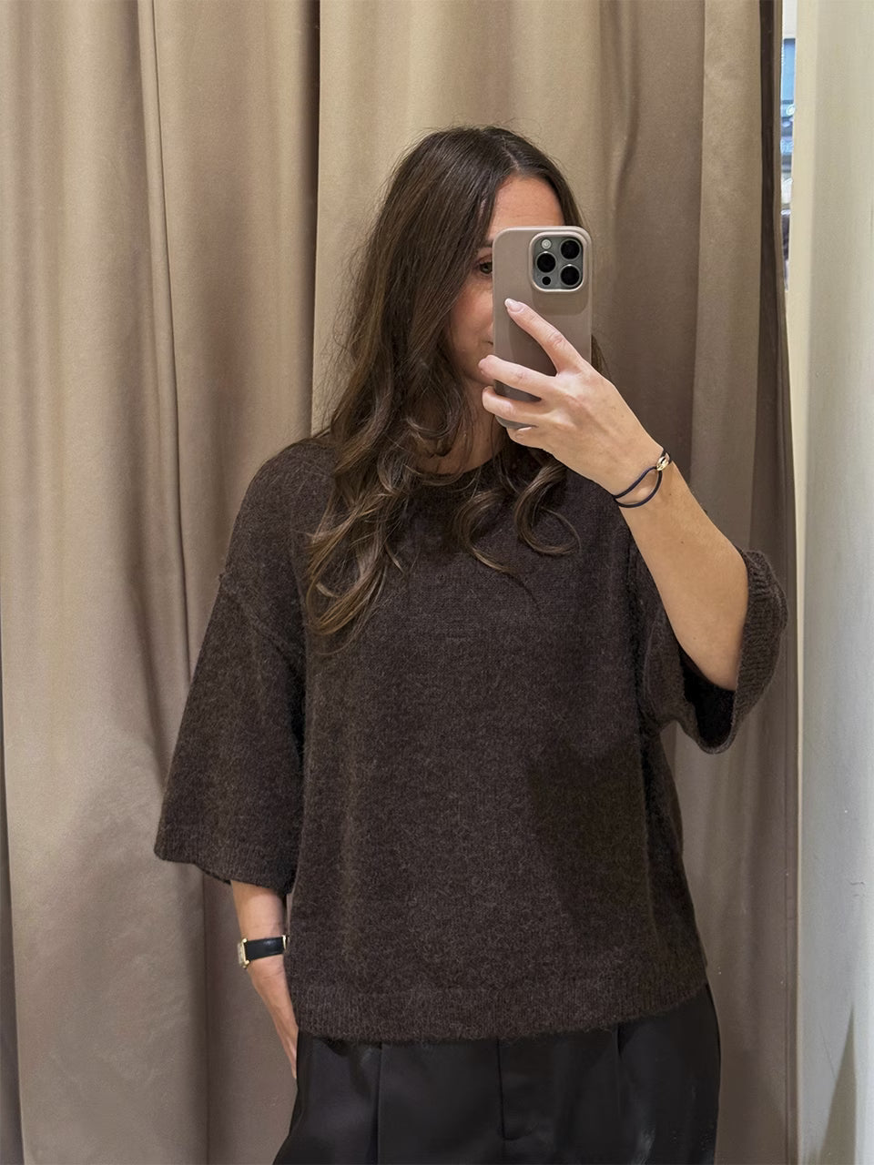 Hiaru Sweater Espresso Brown