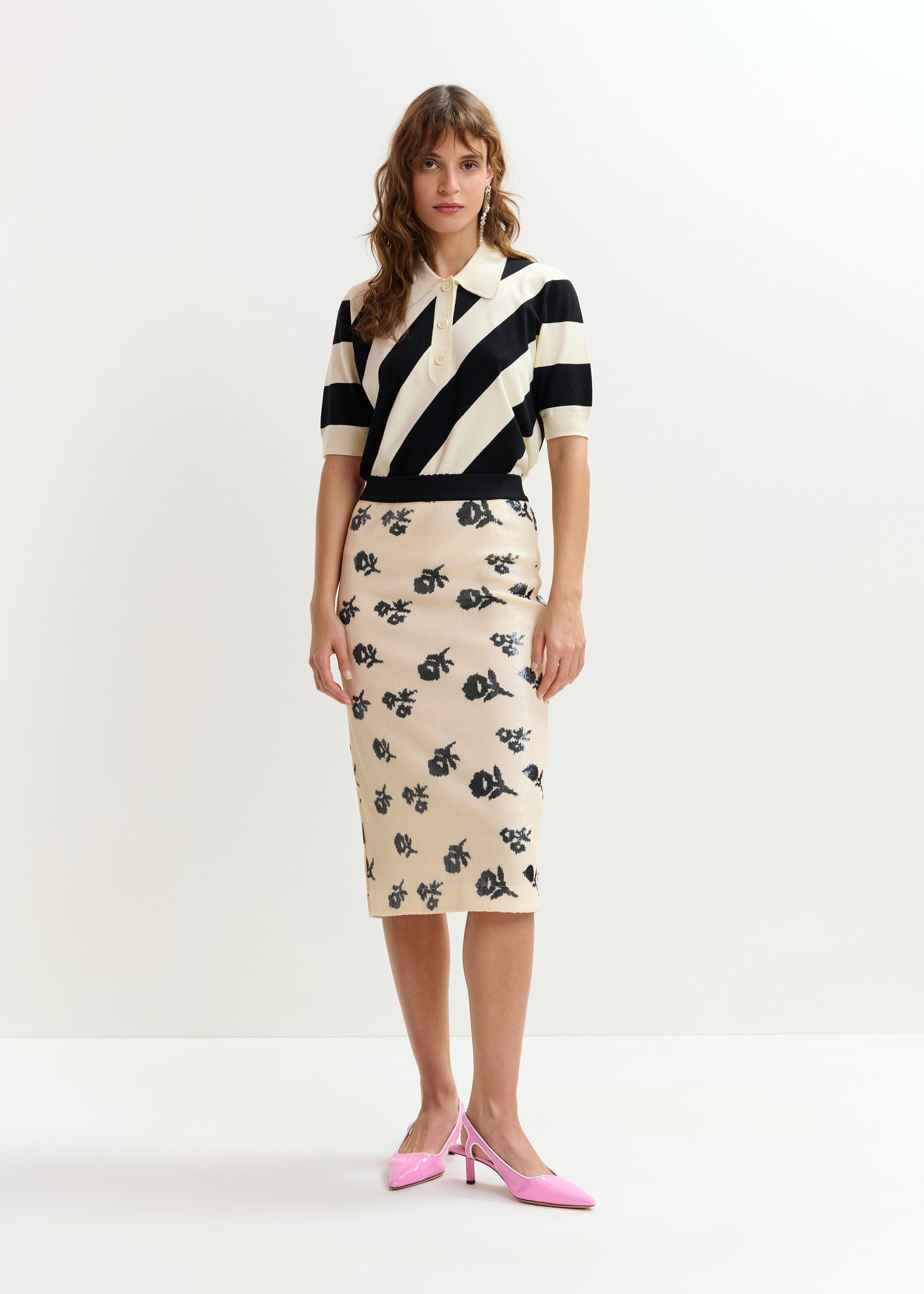 Joram Polo Black Off-white