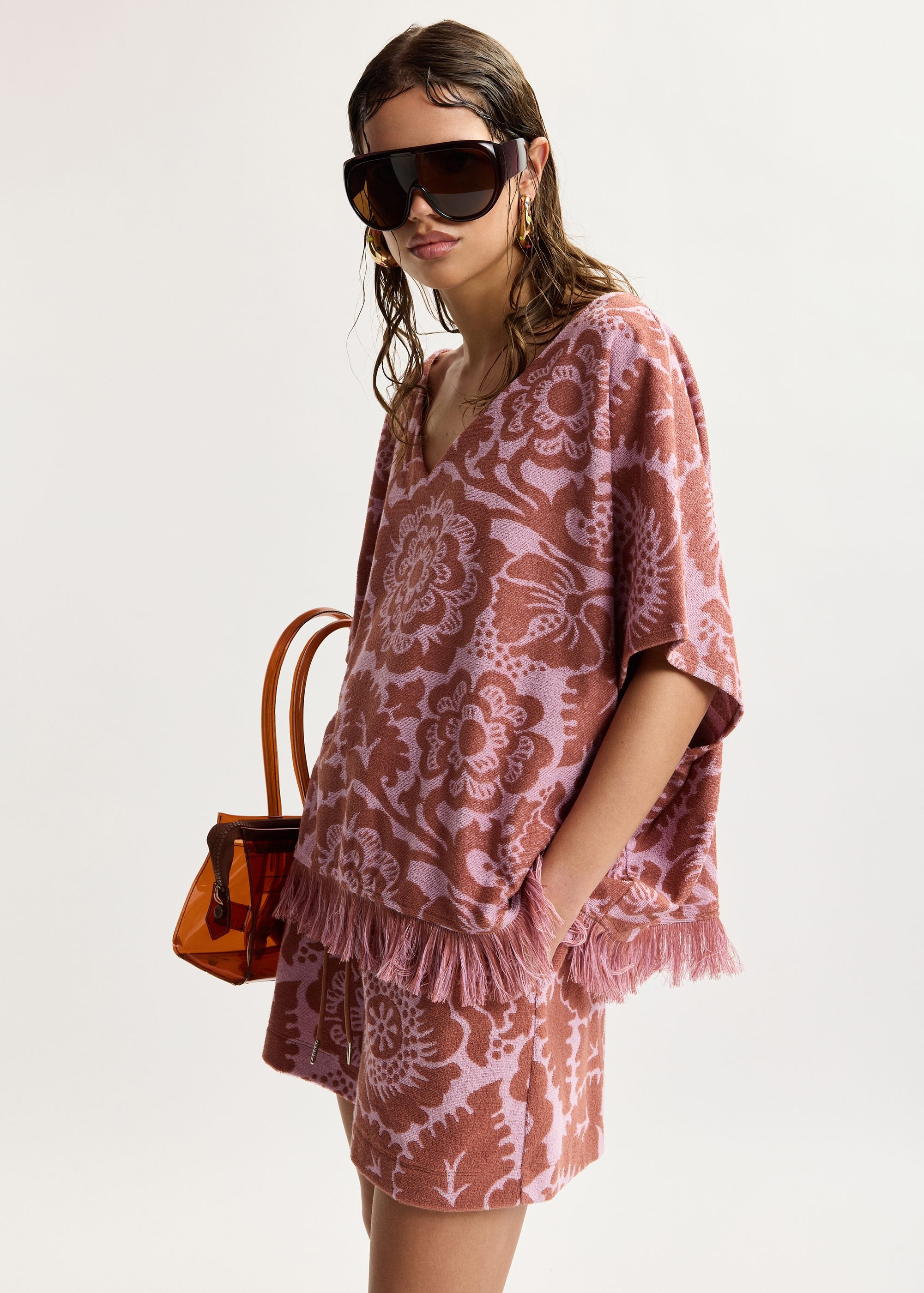 Jorlando Top Pink Brown