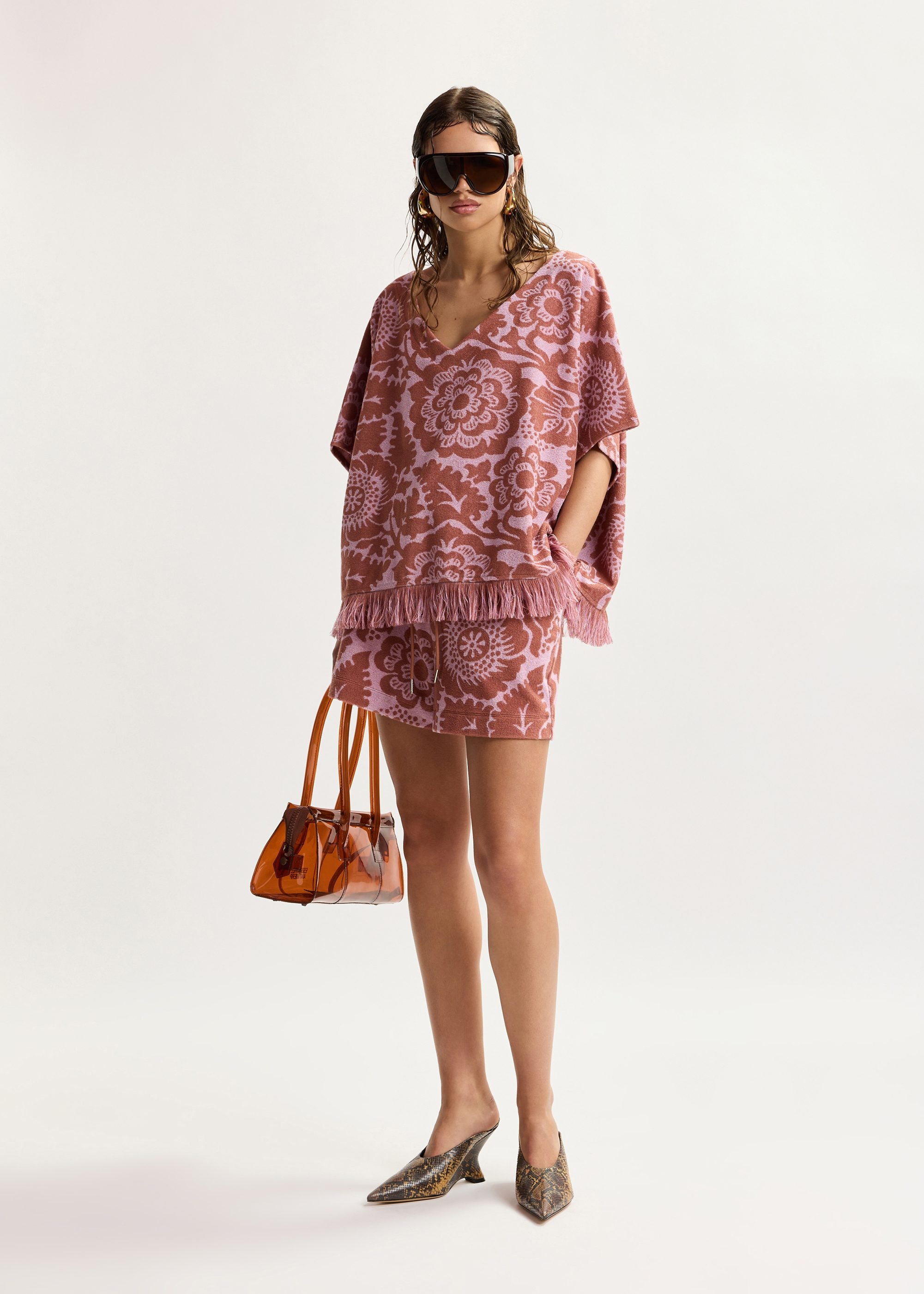 Jorlando Top Pink Brown