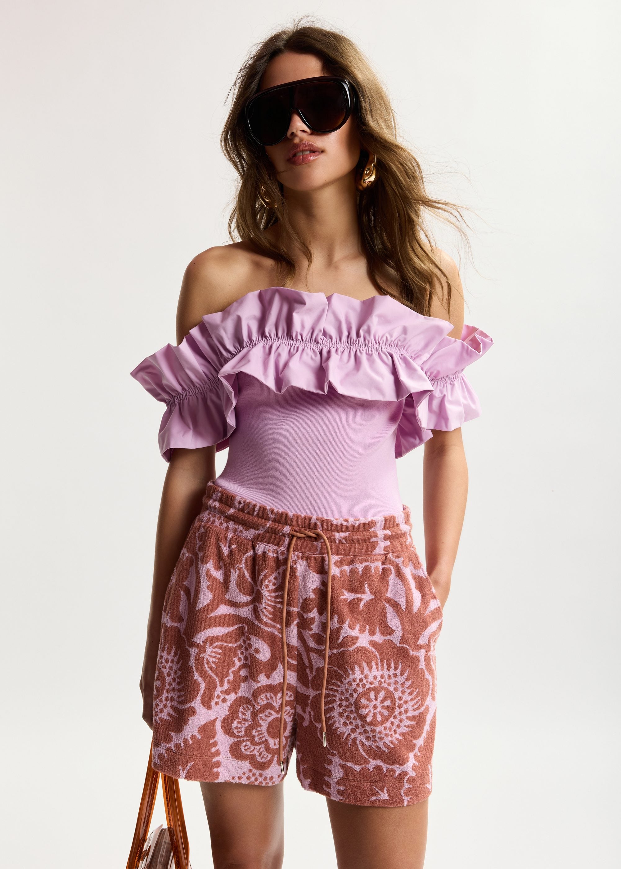 Jorton Shorts Pink Brown