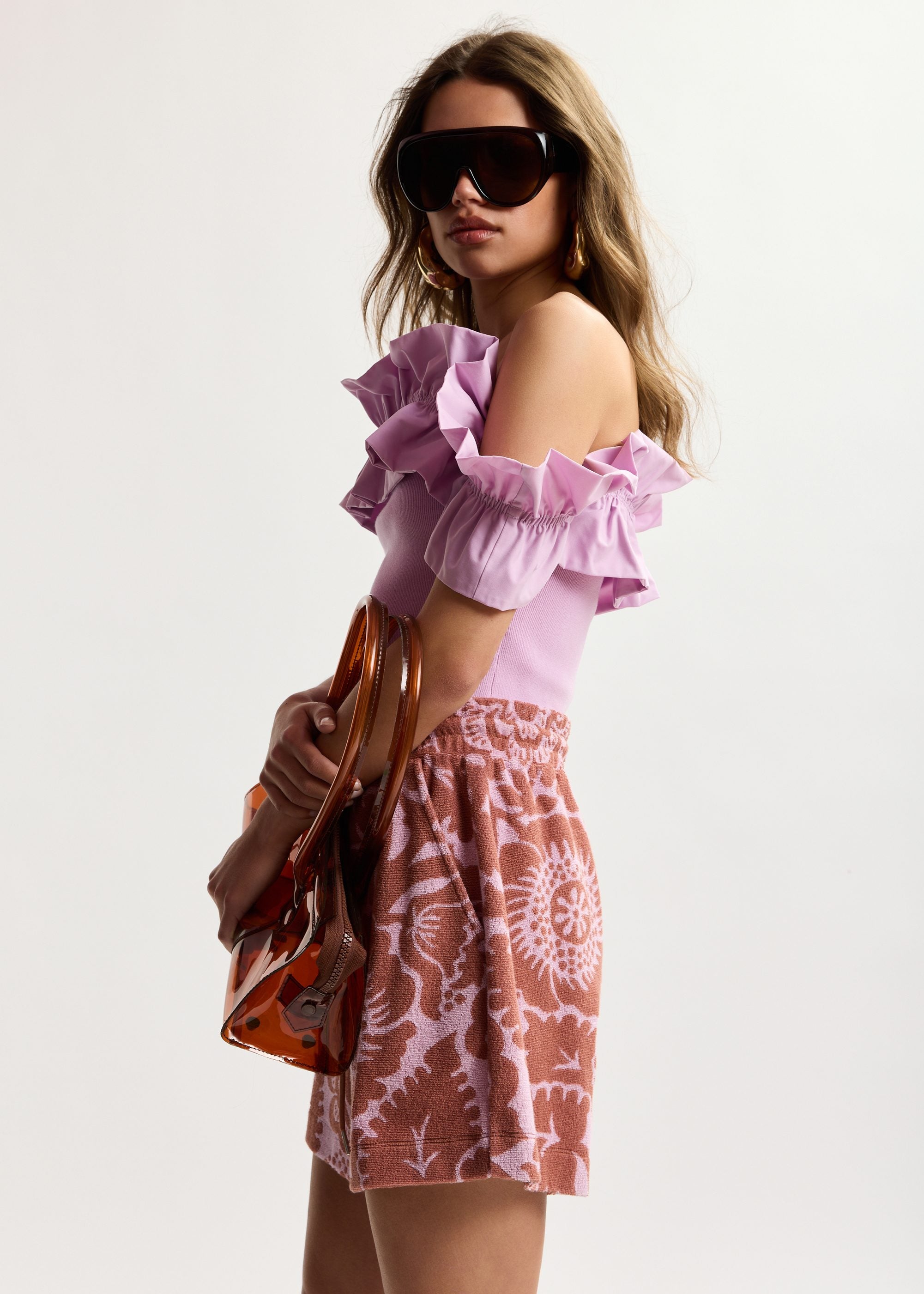 Jorton Shorts Pink Brown