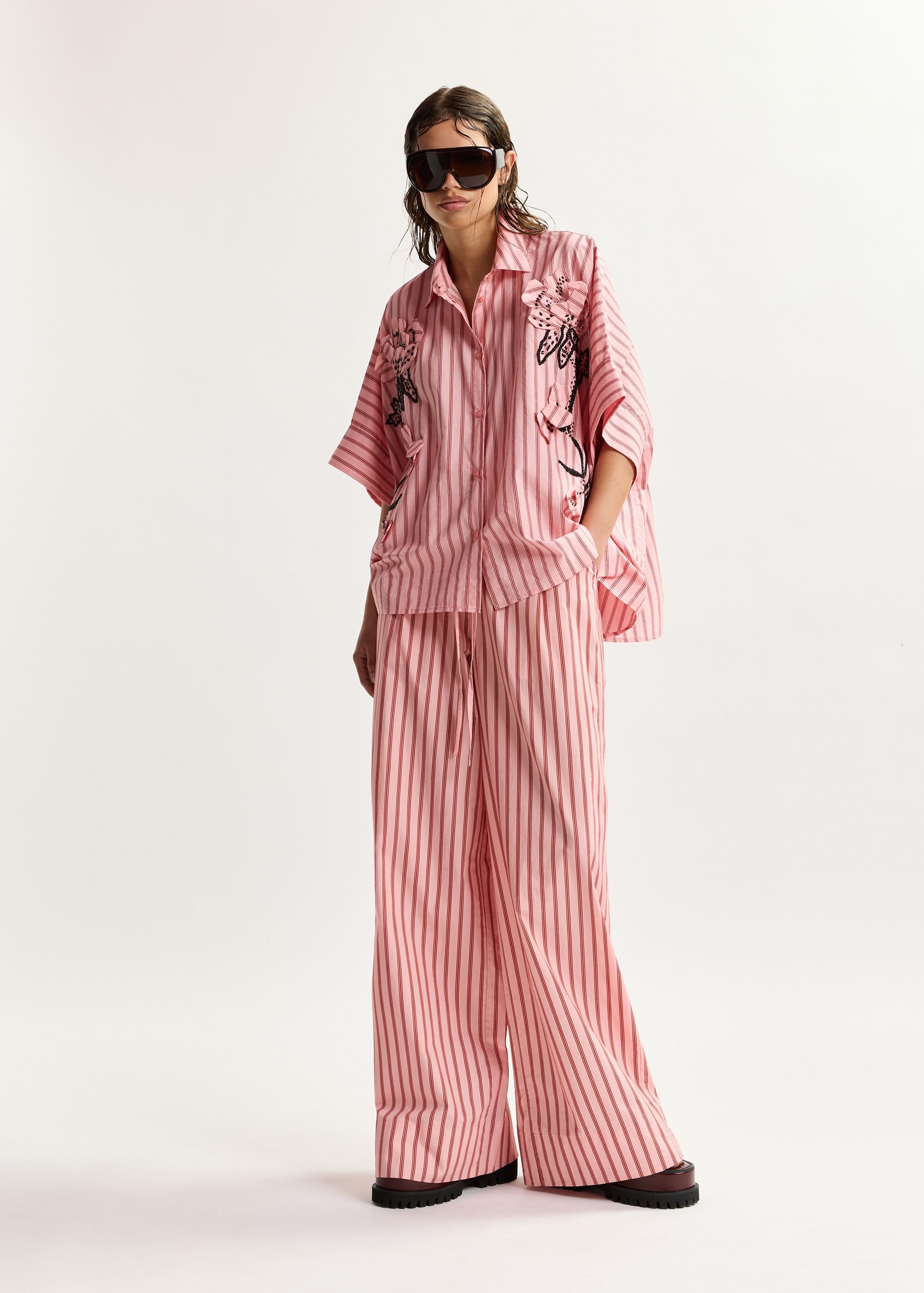 Jouise Pants Pink Red