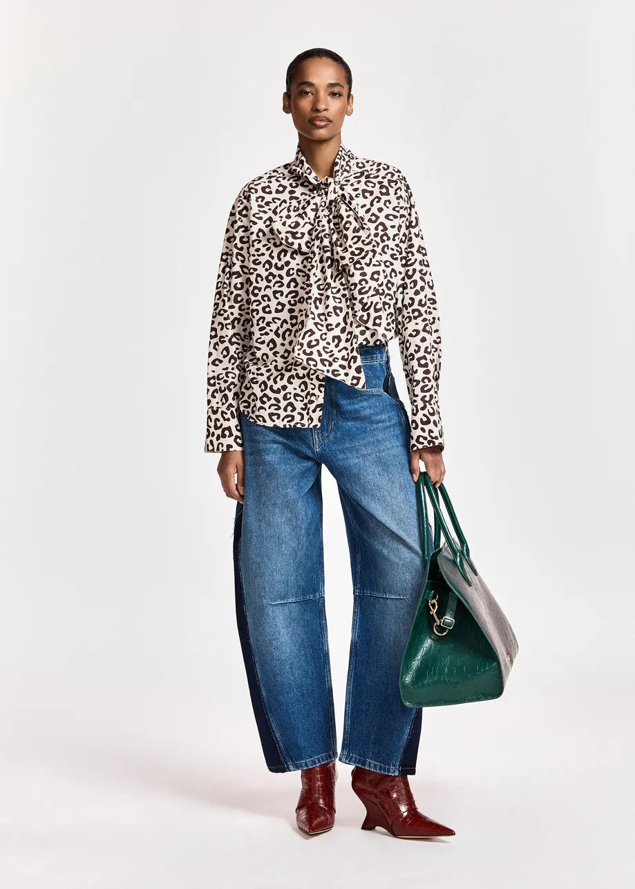 Khaleesi Shirt Brown Leopard