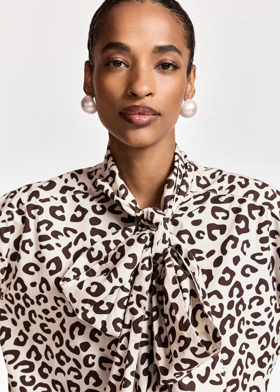 Khaleesi Shirt Brown Leopard