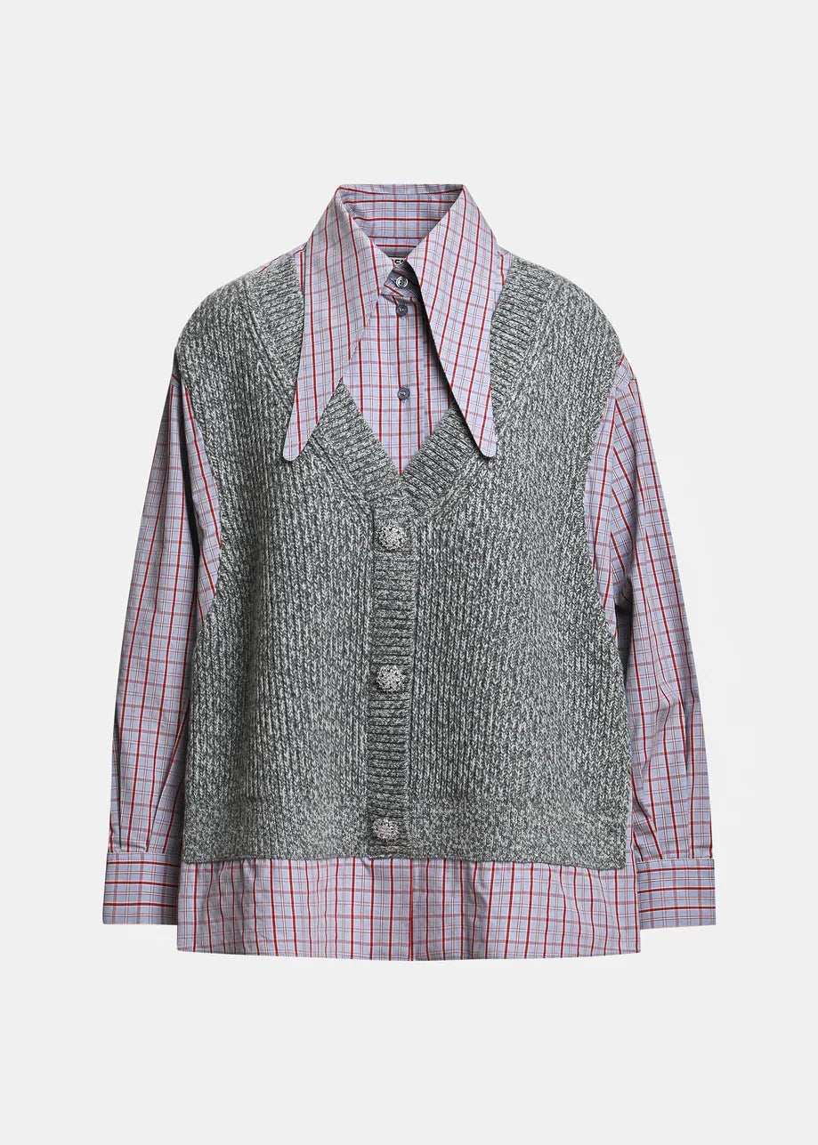Kute Vest Shirt Grey