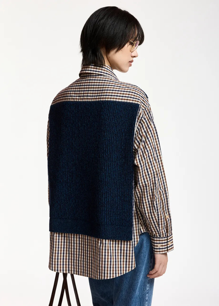 Kute Vest Shirt Navy