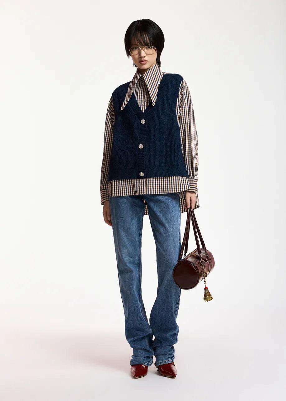 Kute Vest Shirt Navy