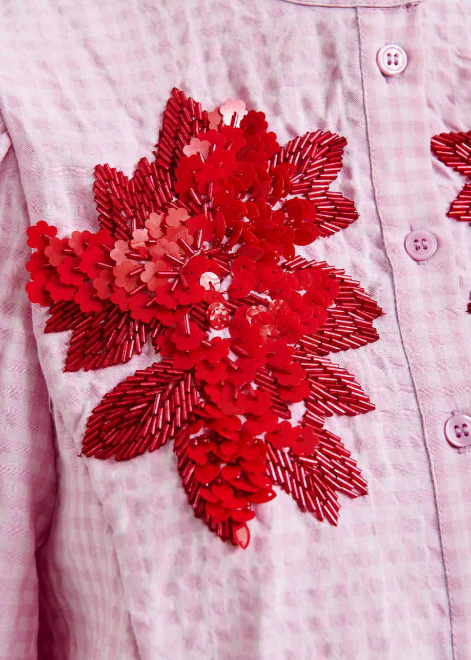 Jaiden Shirt Light Pink Red