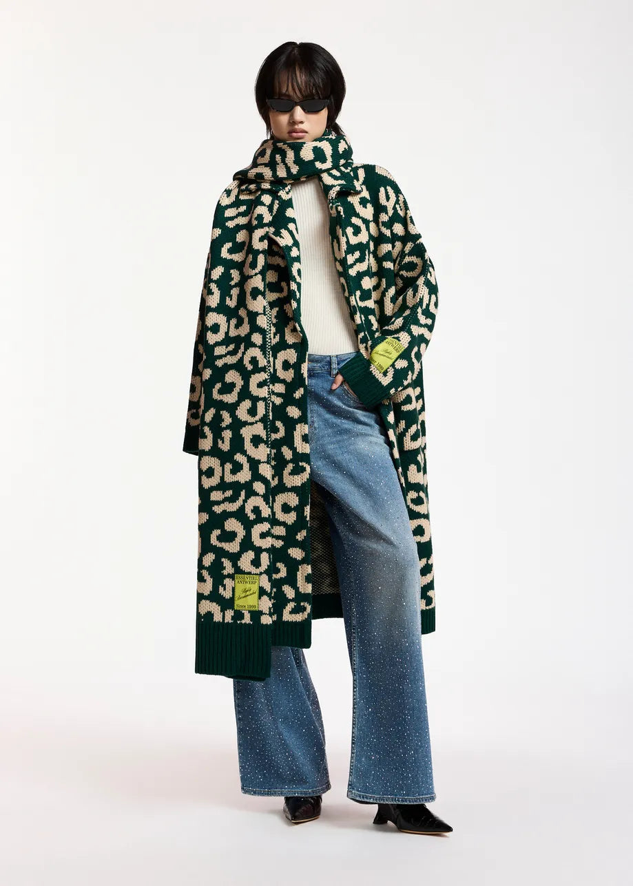 Keo Cardigan Dark Green Cream