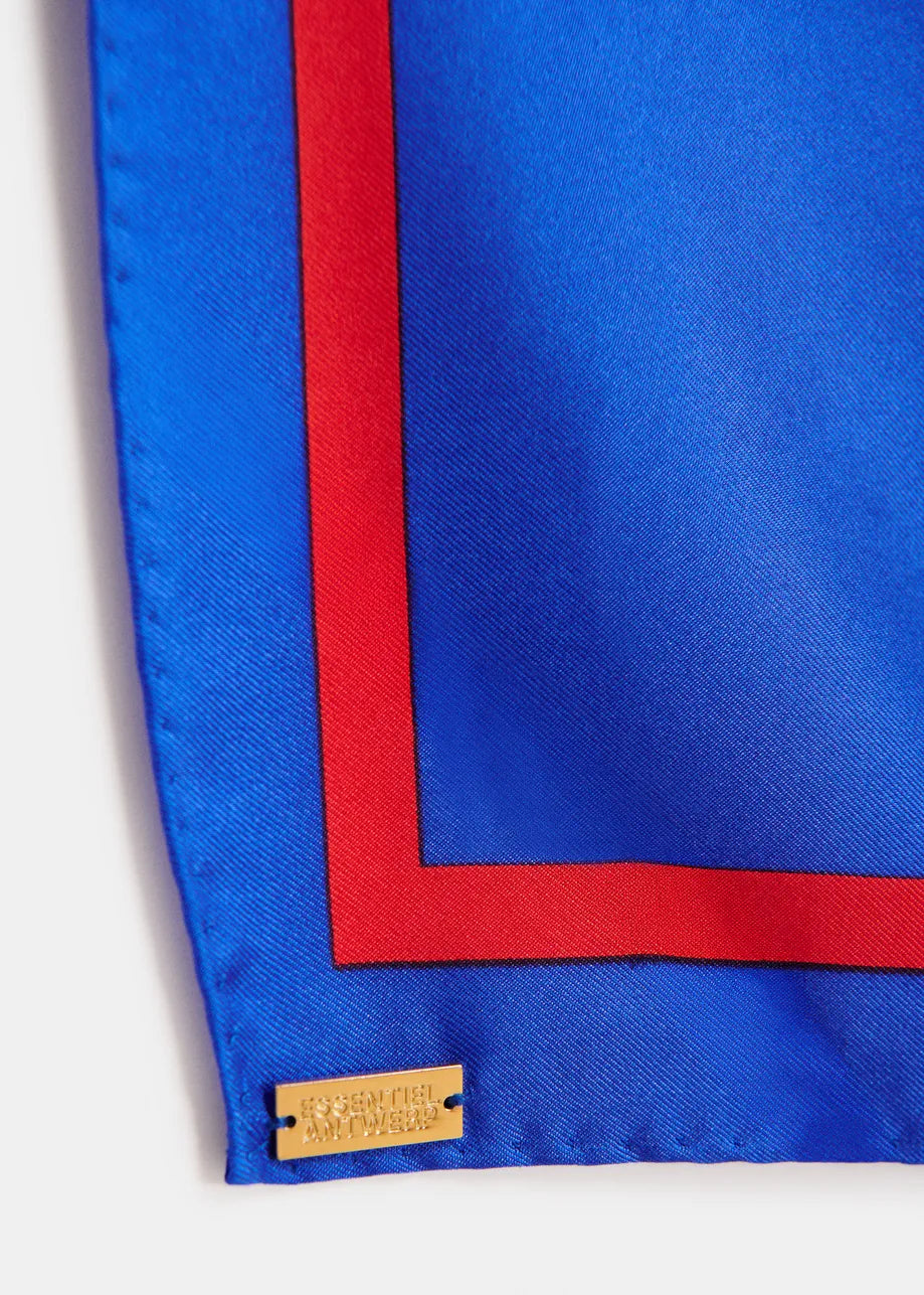 Klassik Scarf Blue Red Black