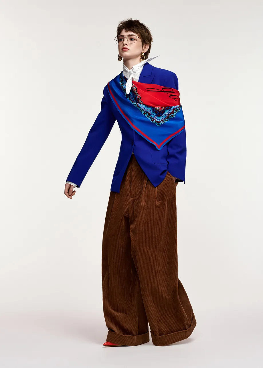 Klassik Scarf Blue Red Black