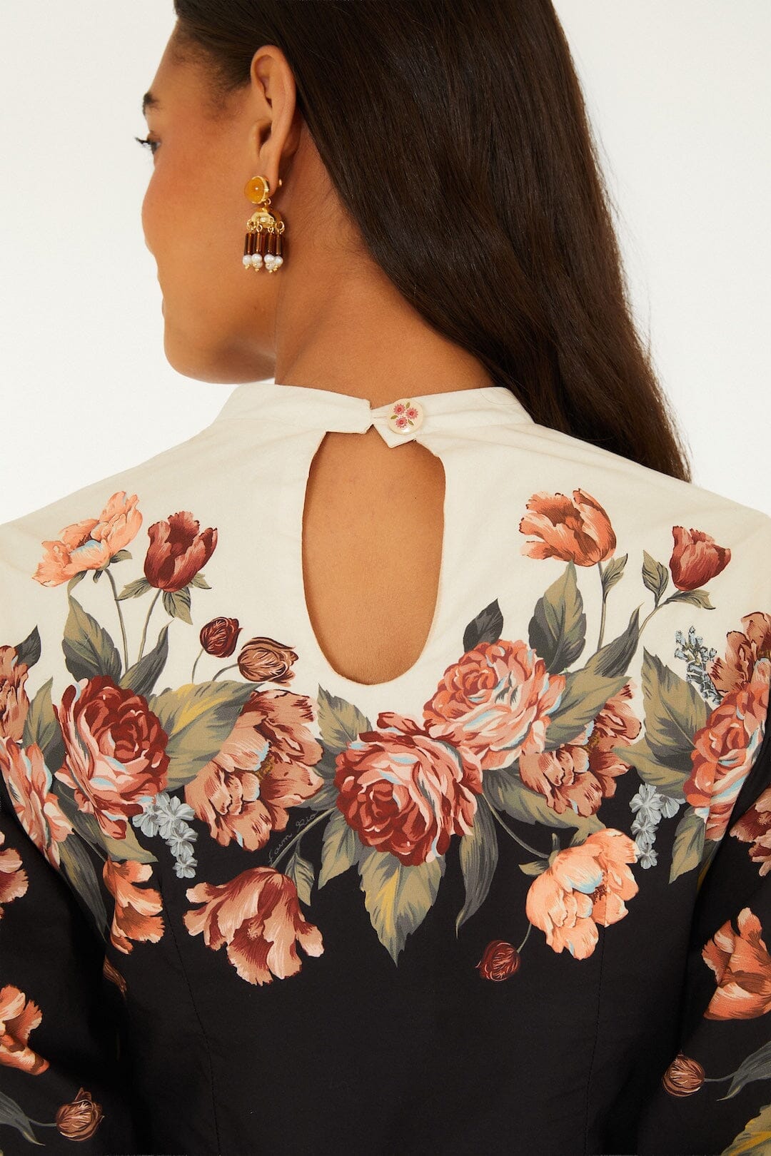 Winter Floral Mini Dress