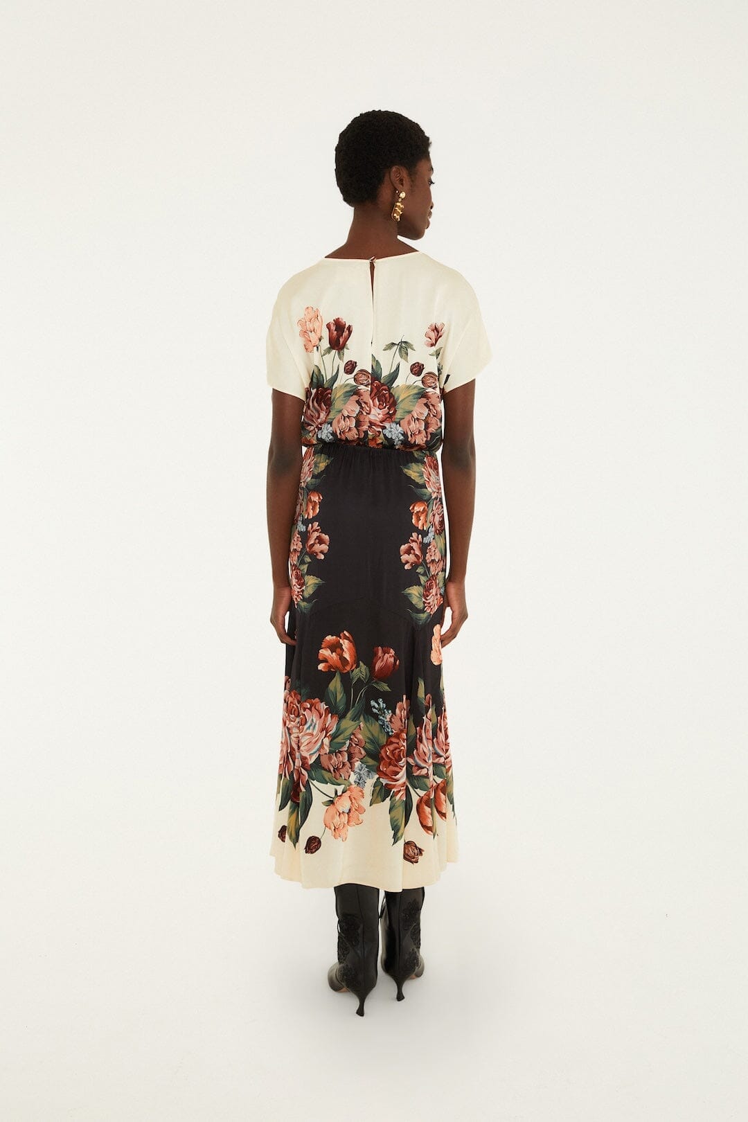 Winter Floral Maxi Dress