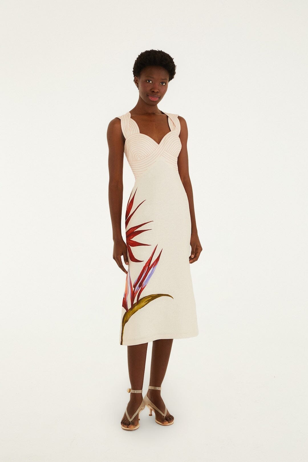 Strelitzia Midi Dress Sand